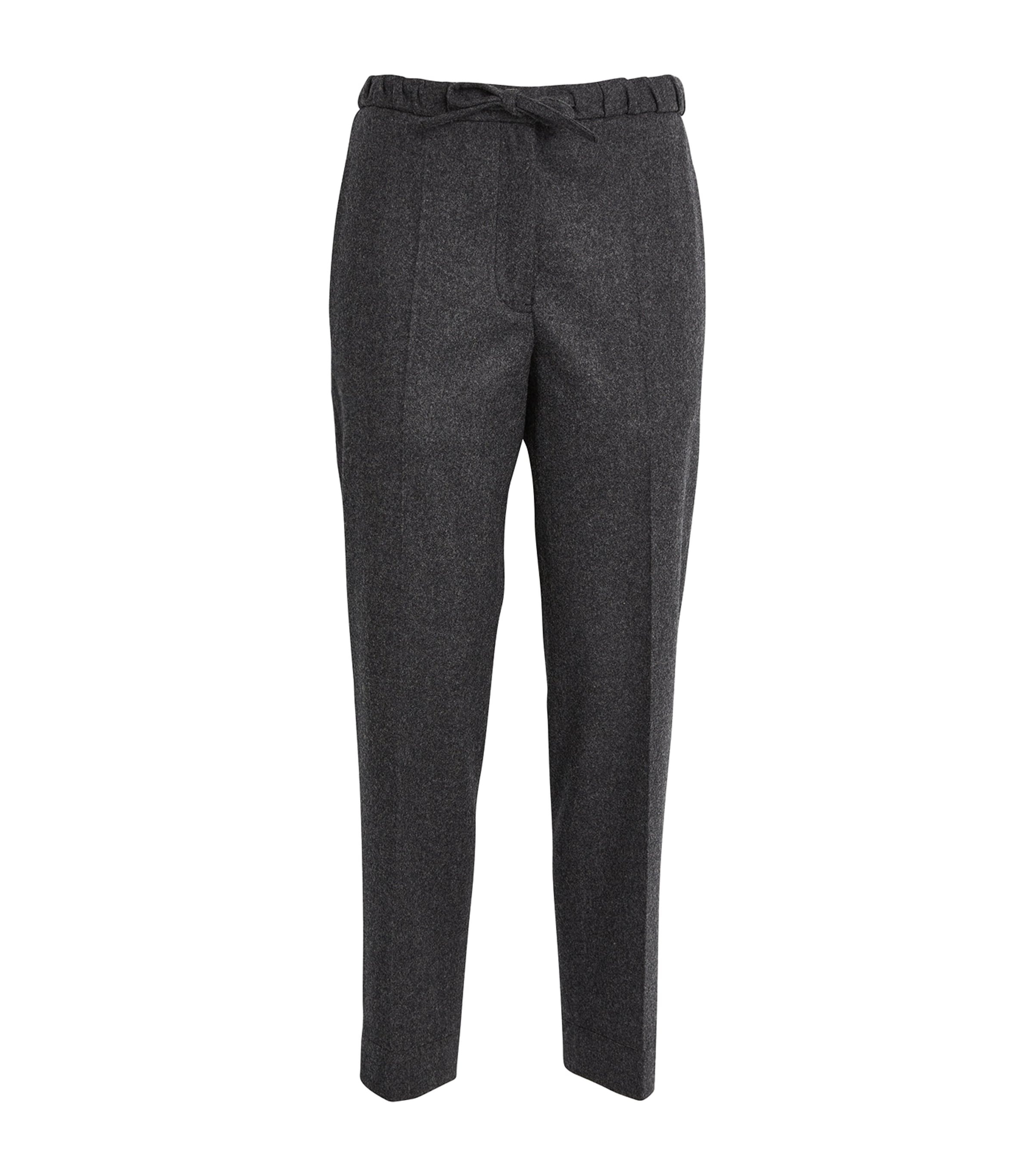 Shop Jil Sander Virgin Wool Straight Trousers In Grey