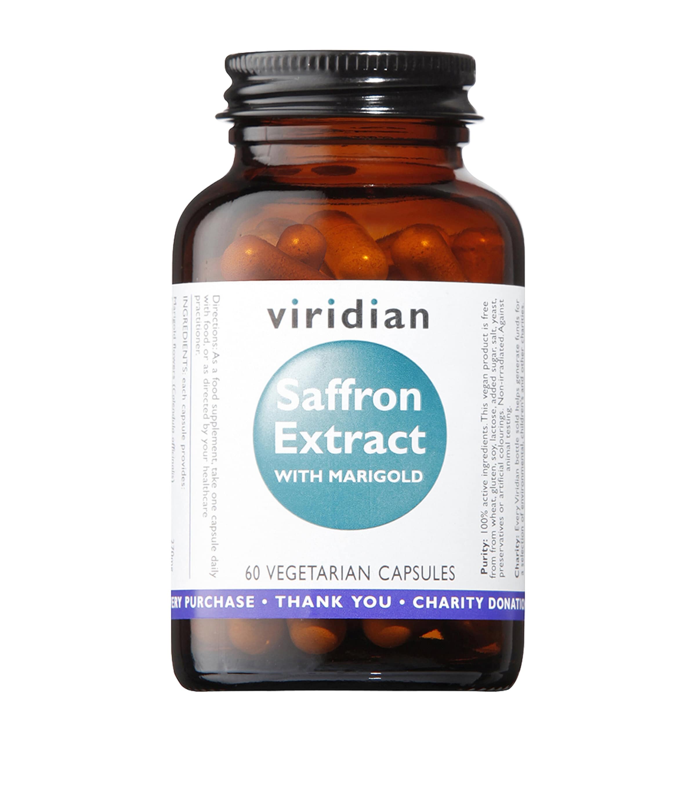 入荷now 買えない Viridian Saffron Capsules (60 Marigold with Extract 栄養酵母