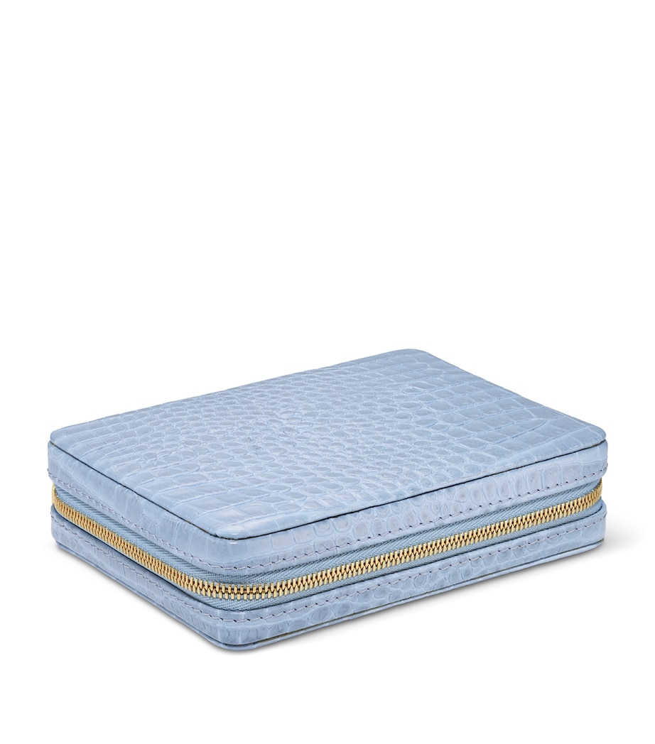 Leather Enzo Domino Set BLUE Image 1