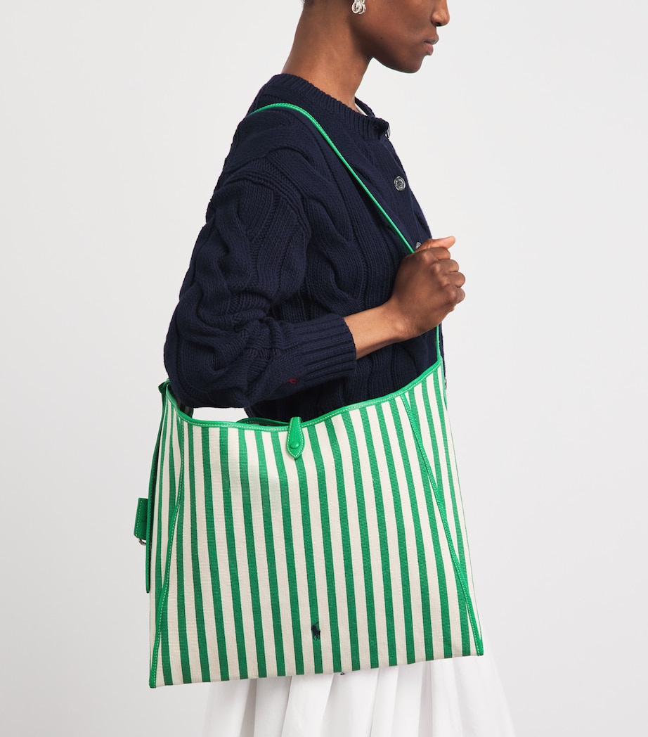 Polo Ralph Lauren Large Stripe Play Messenger Cross-Body Bag Paper/parrot Image 2