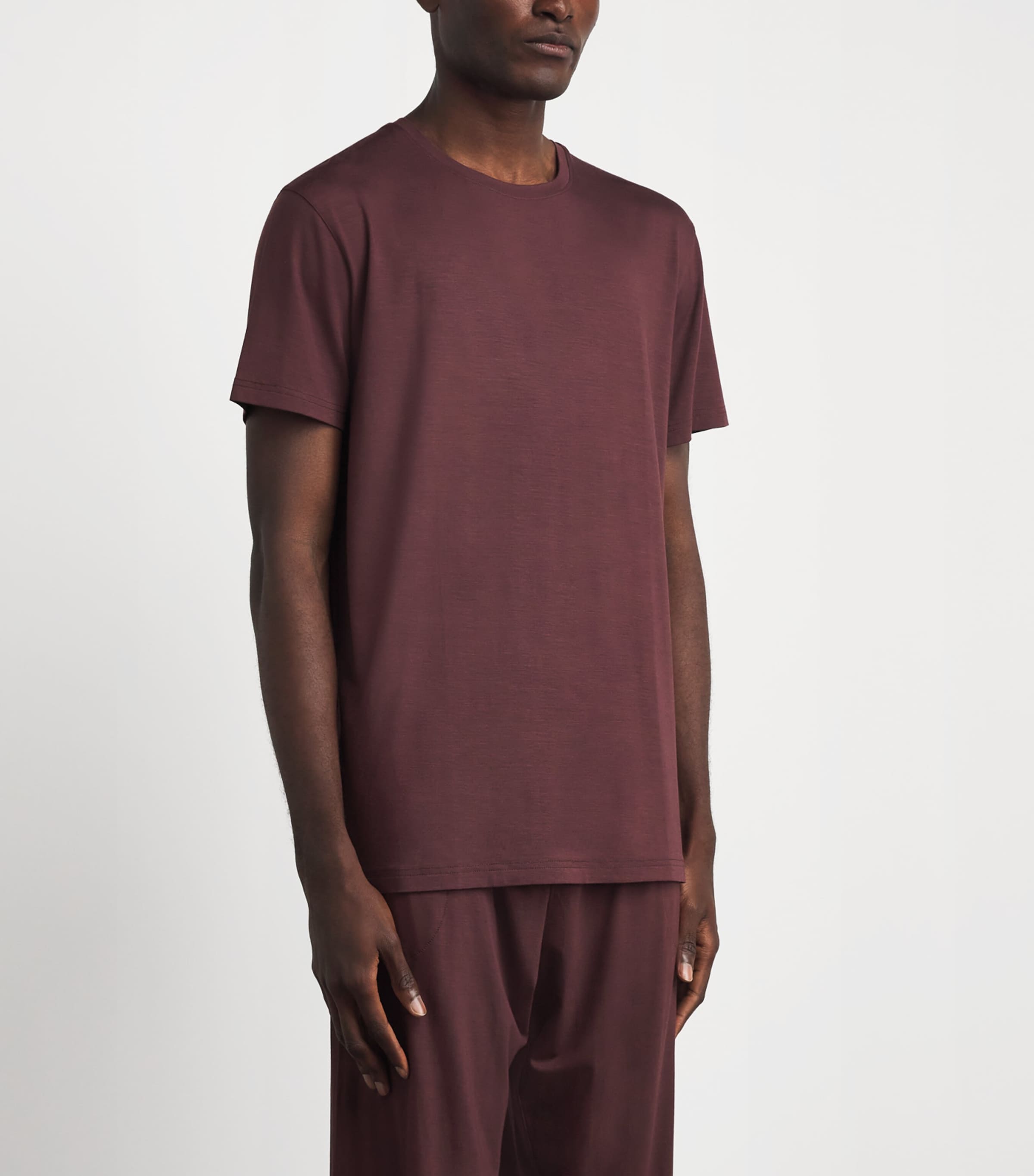 Derek Rose Mens Basel Lounge T-Shirt Bro Image 4