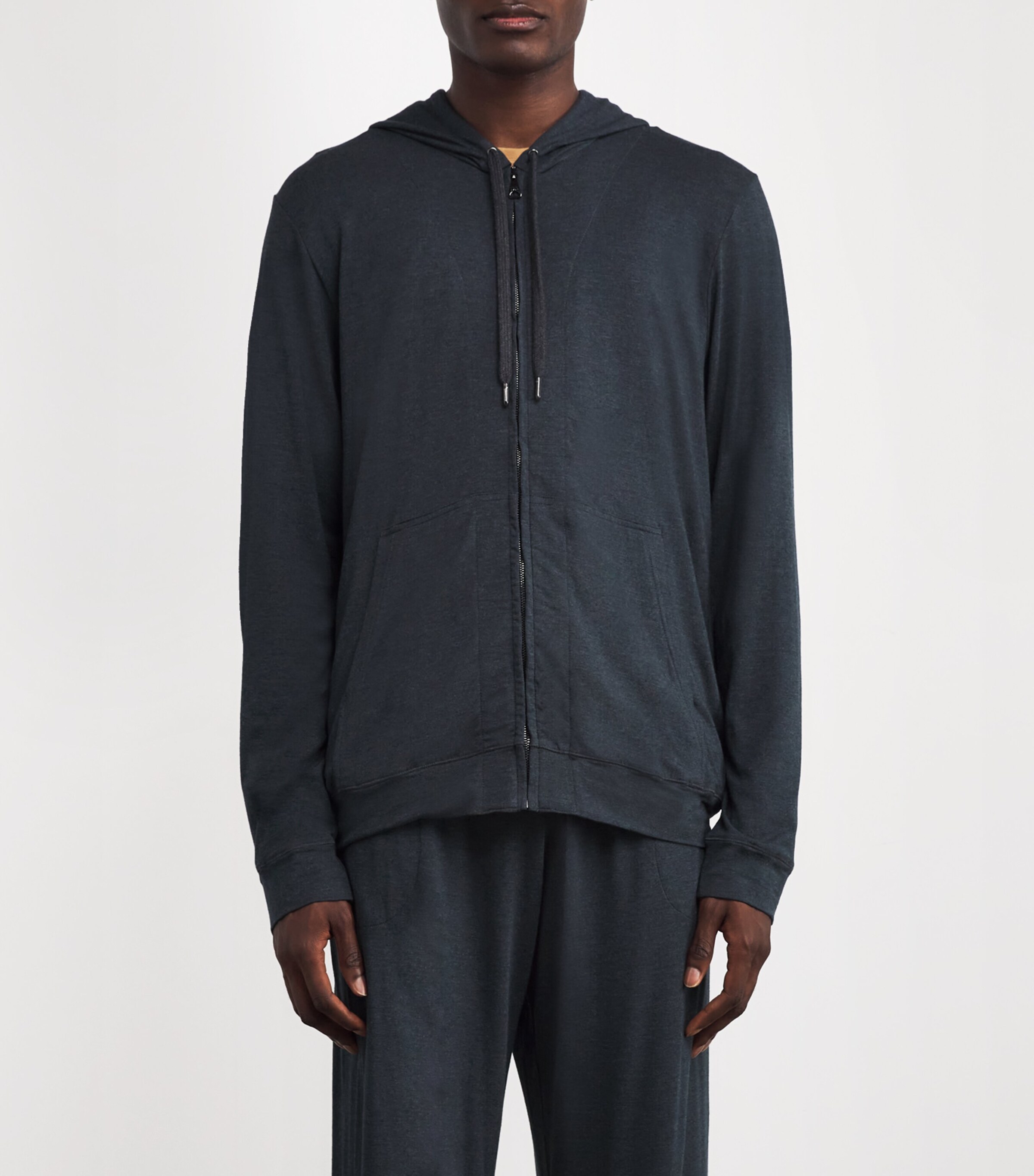 Micromodal Zipped Hoodie GREY/GRAY Image 3