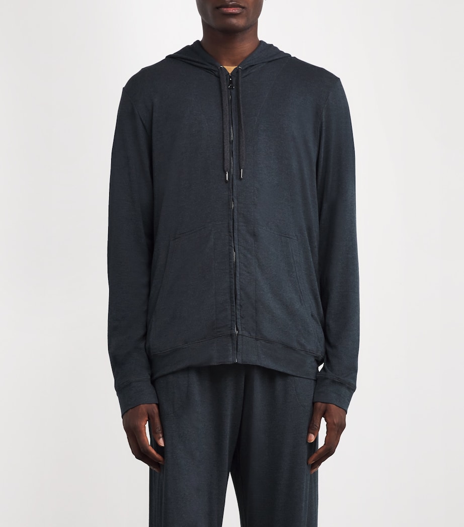 Micromodal Zipped Hoodie GREY/GRAY Image 3