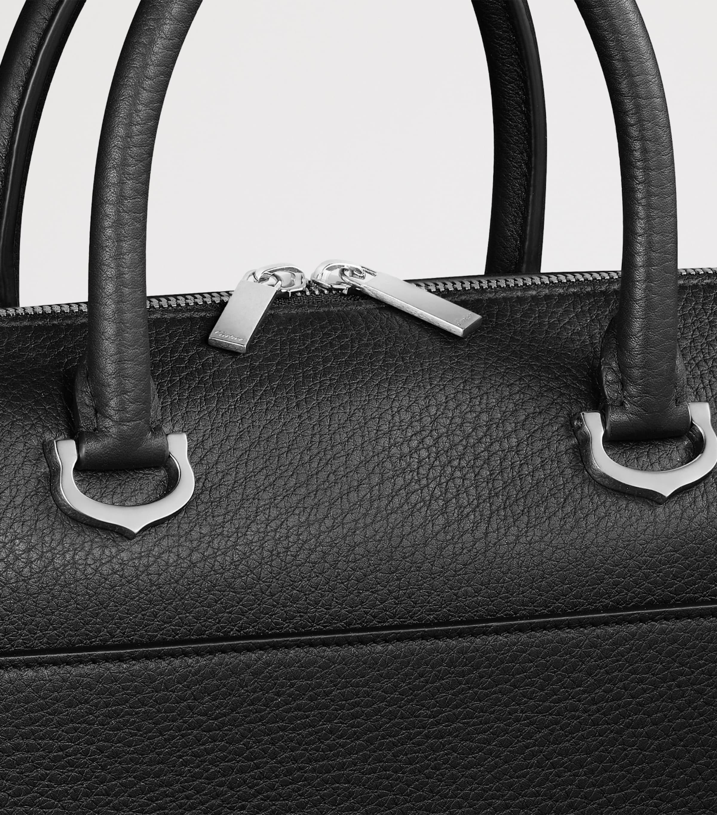 Cartier Calfskin Must de Cartier Briefcase Black Image 6