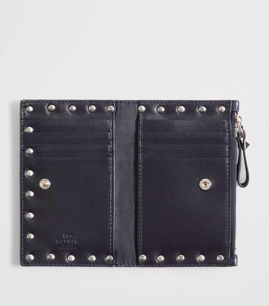 Valentino Garavani Calfskin Embellished Coin and Card Holder Image 3