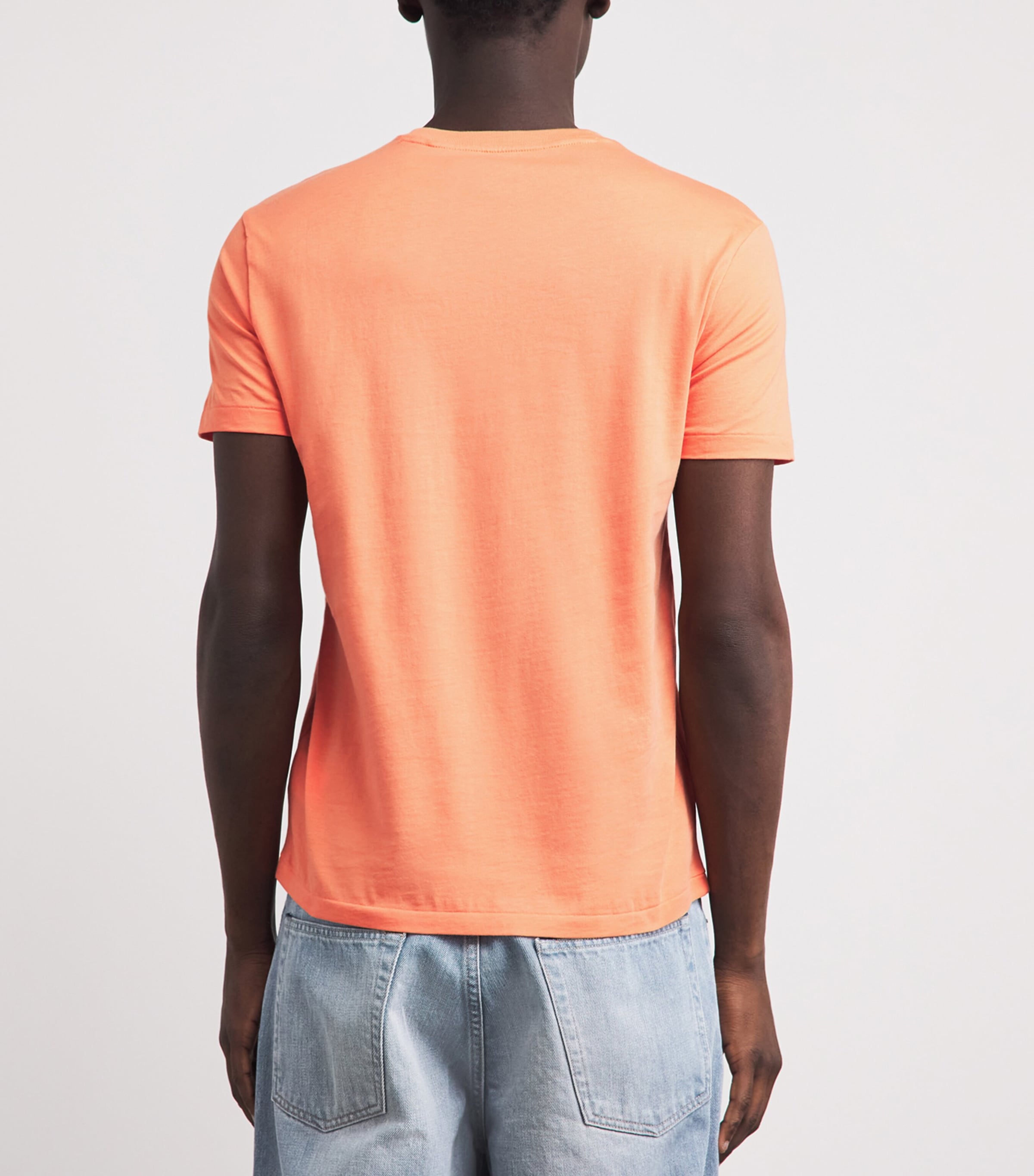 Polo Ralph Lauren Mens Cotton Custom Slim-Fit T-Shirt Pompano Image 5