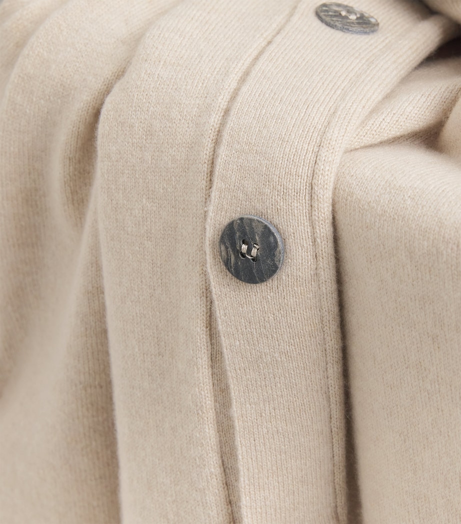 Cashmere Wide Longline Cardigan STONLGT Image 5