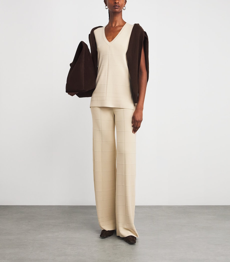 Grid Knit Tank Top AFFOGATO Image 2