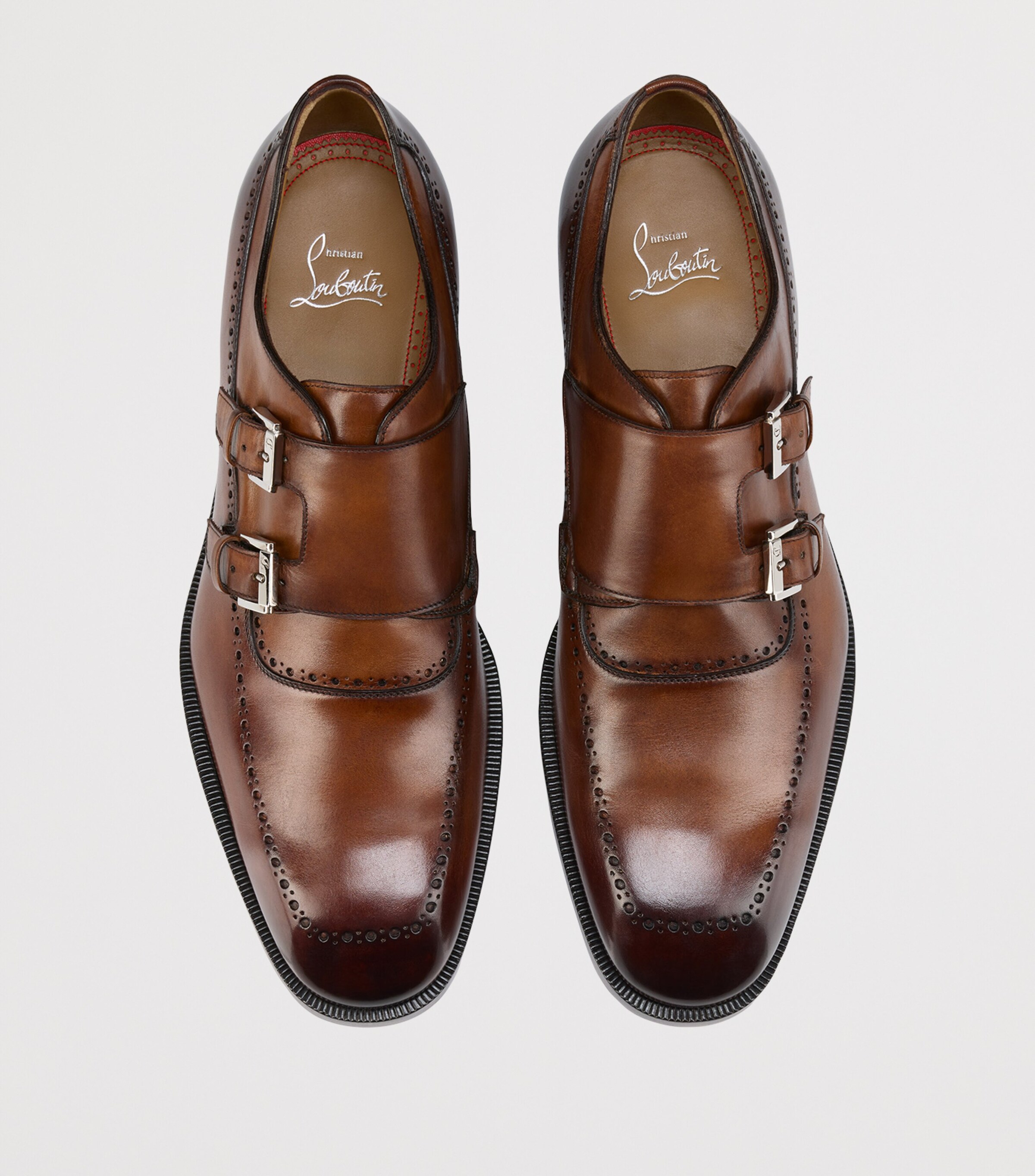 Christian Louboutin Sartok Leather Monk Shoes Image 3