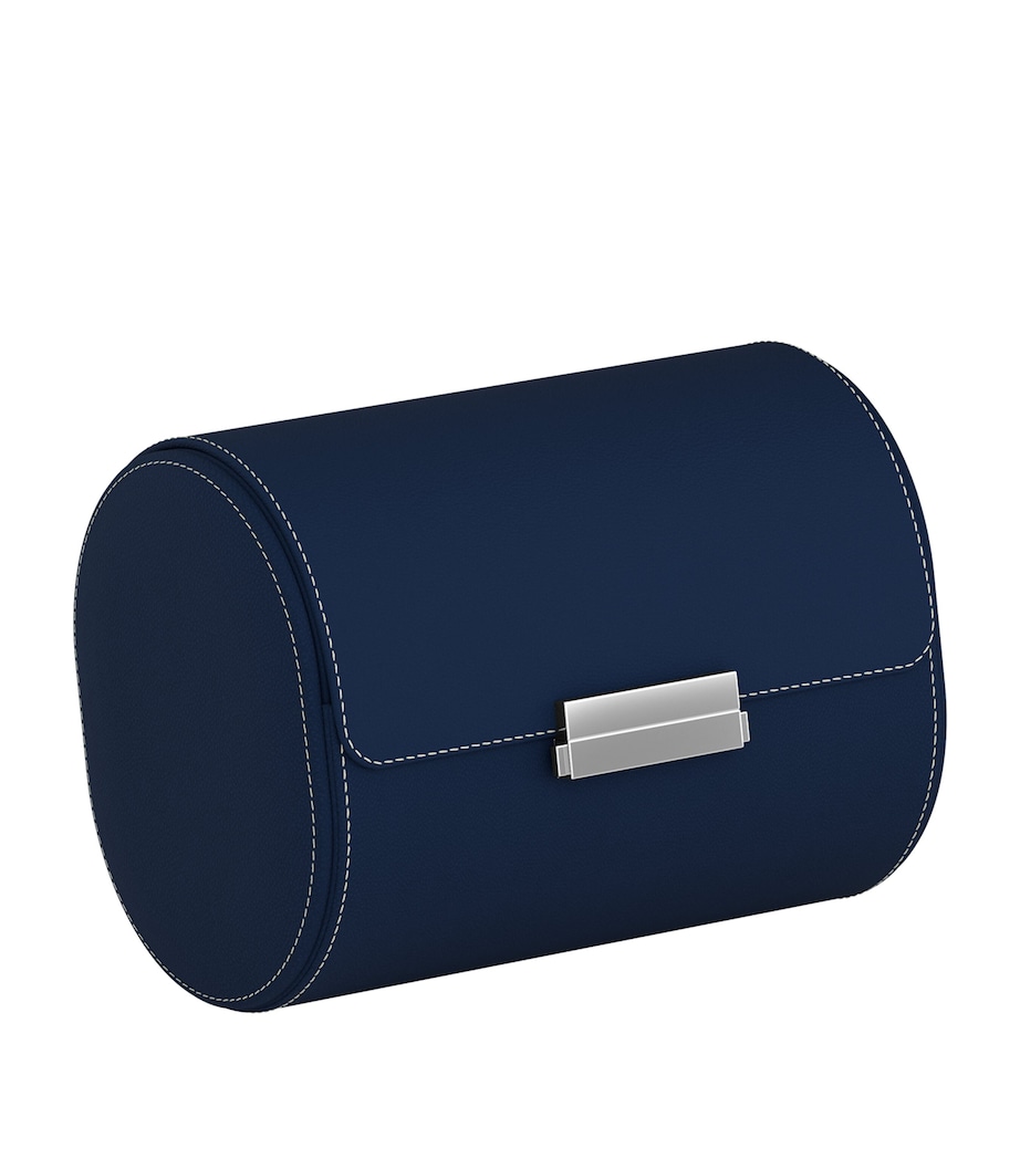 Scatola Del Tempo Leather Pochette 2 Watch Case Duo Navy/cream Image 1
