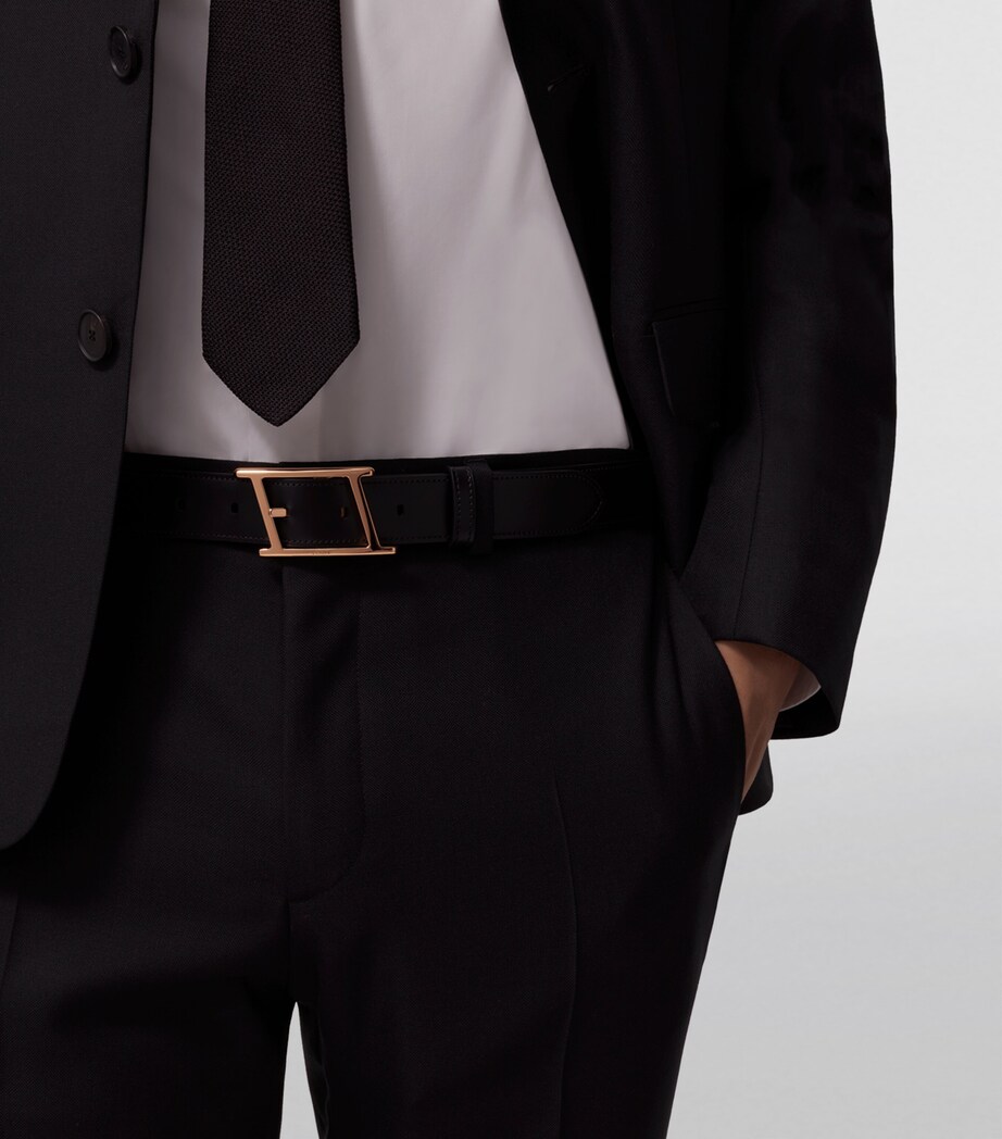 Cartier Leather Tank Asymetrique de Cartier Reversible Belt Black Brown Image 4