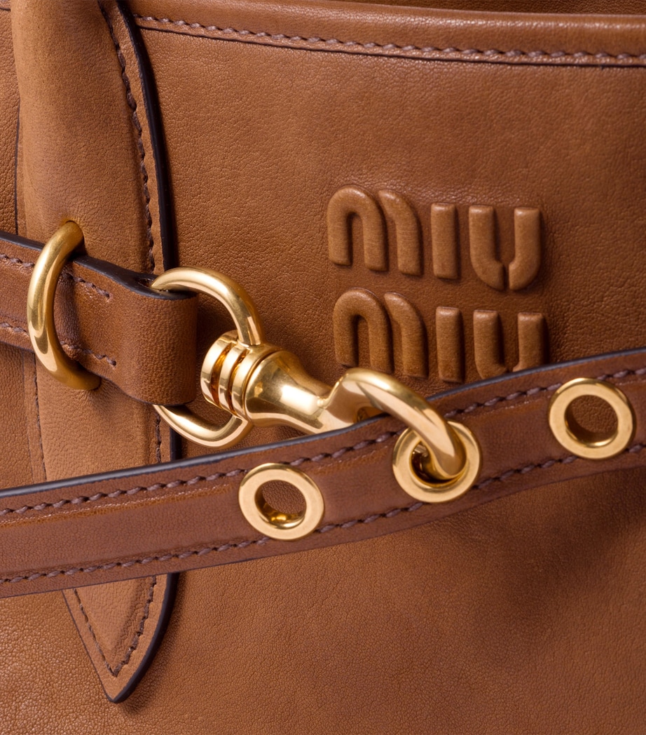 Miu Miu Nappa Leather Aventure Top-Handle Bag Image 5