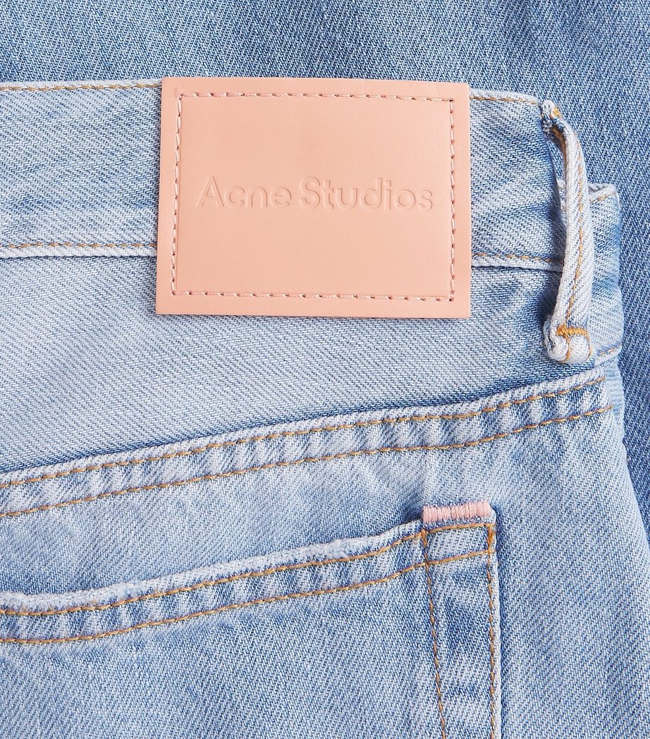 Acne Studios Womens Vintage 2006 Wide-Leg Jeans Light Blue Image 6