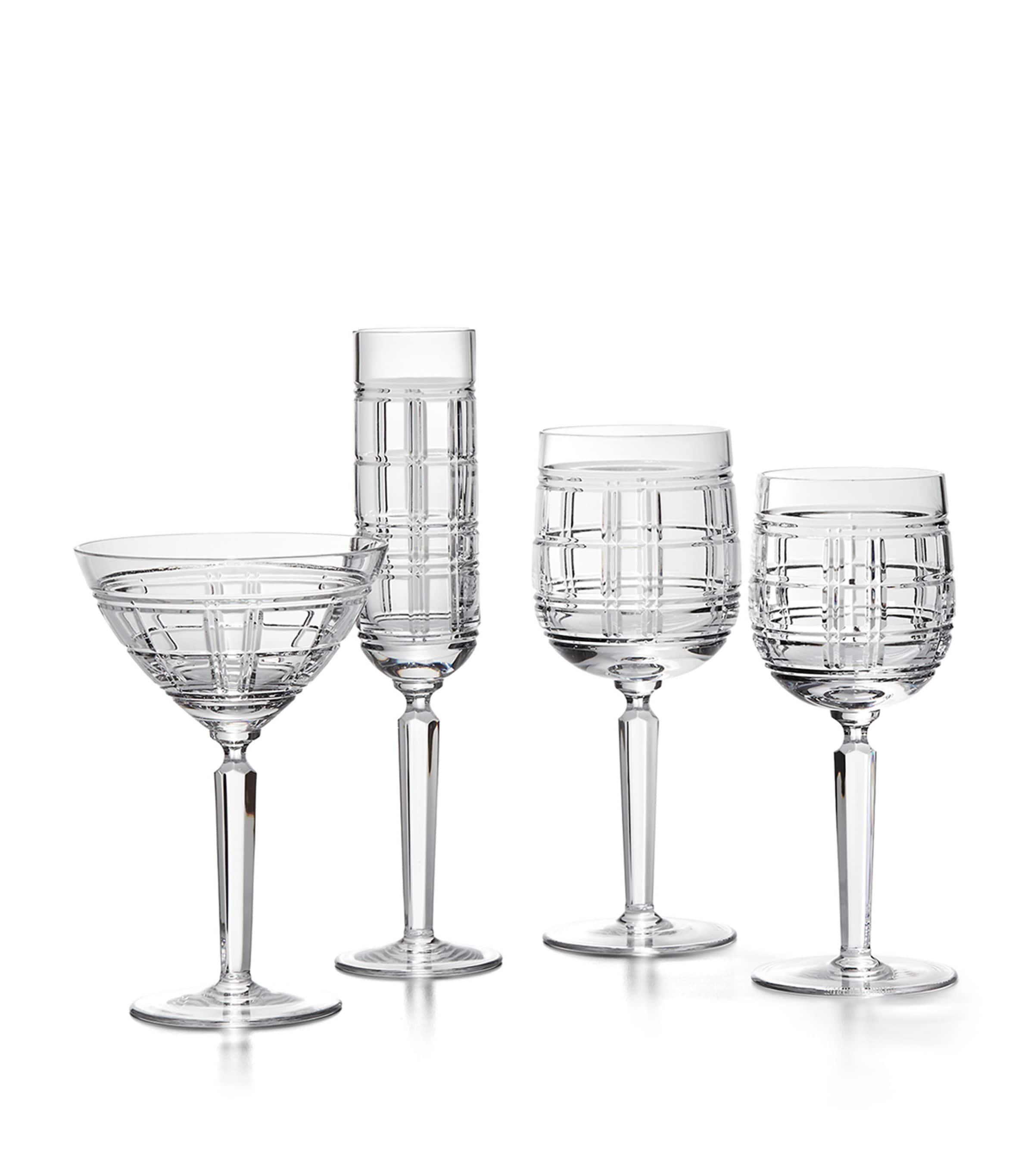 Hudson Plaid Red Wine Glass CLEAR Image 2