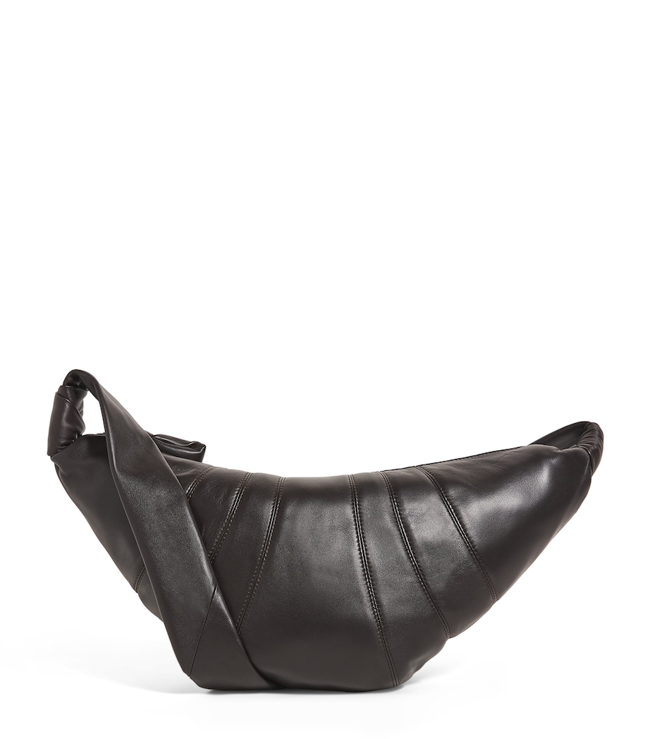 Lemaire Medium Nappa Leather Croissant Bag Chocolate Image 1