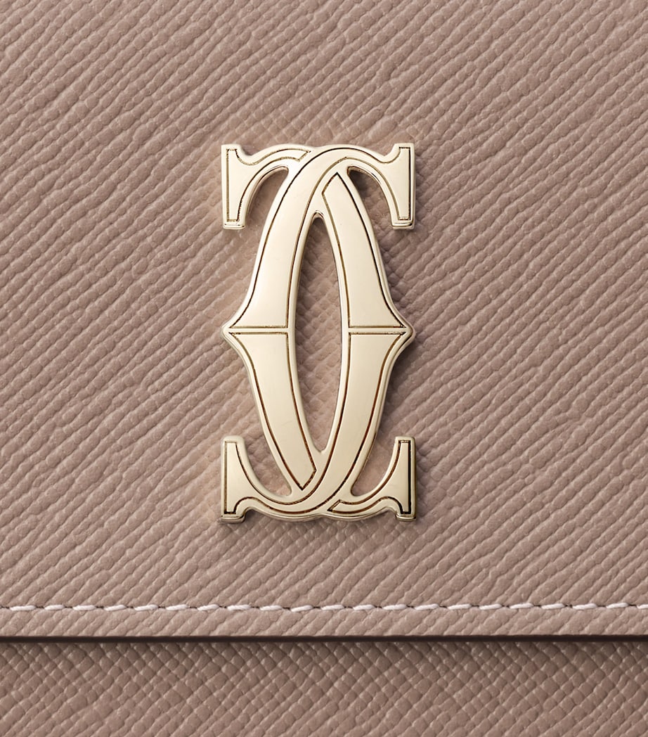 Leather C de Cartier International Wallet BEIGE Image 4