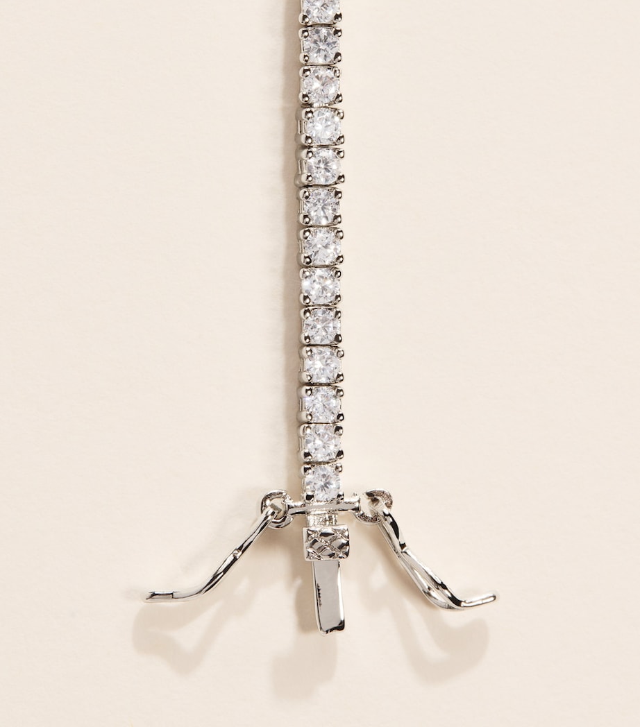Nialaya Jewelry Mini Silver-Plated Tennis Bracelet Image 3