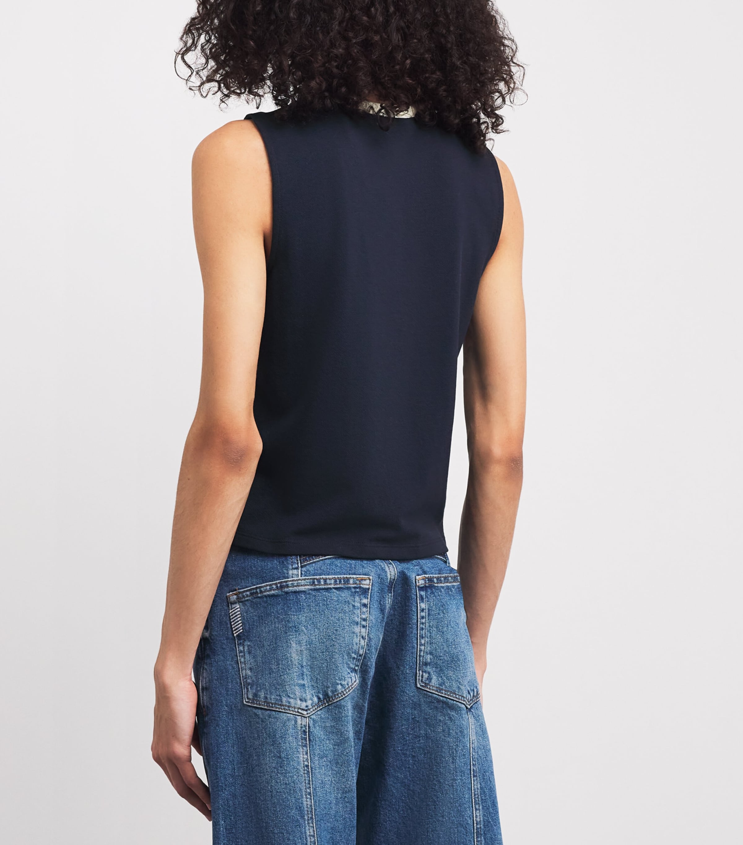 Piqué Tank Top NAVY MULTI Image 4