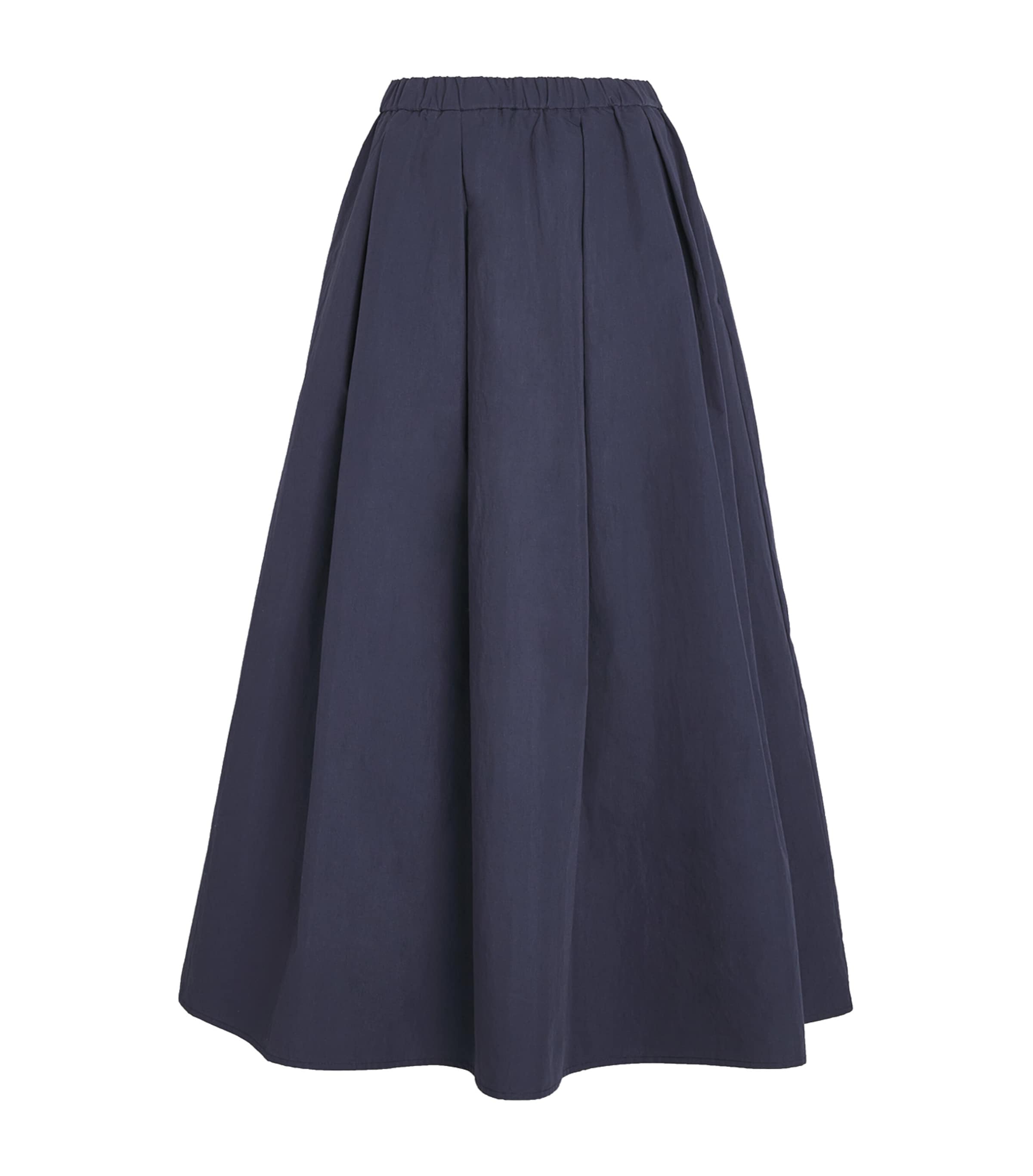 Stylein Womens Cotton-Blend Sorina Midi Skirt Midnight Image 1