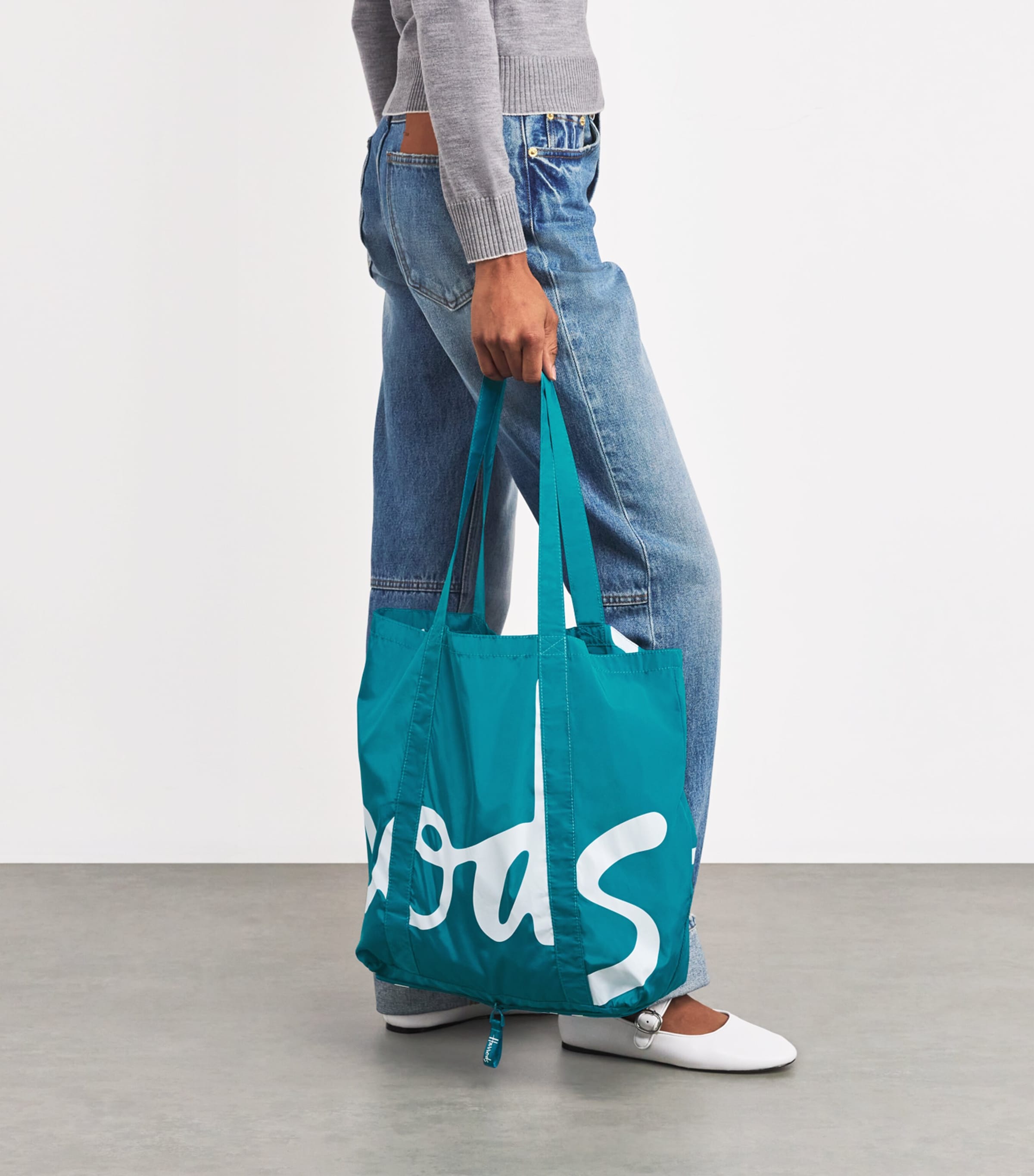 Harrods Logo Pocket Shopper Bag | Harrods US