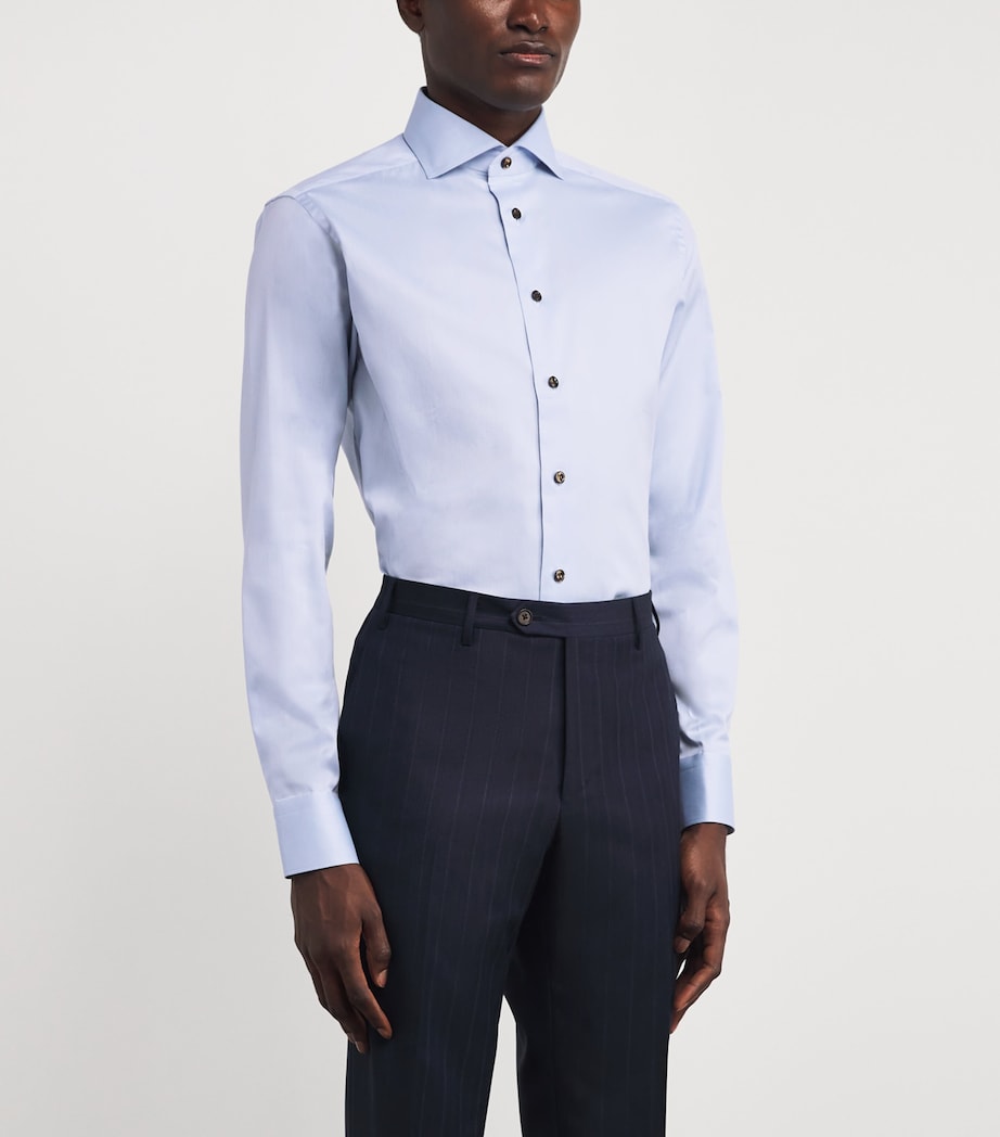Signature Twill Slim Shirt LIGHT BLUE Image 3