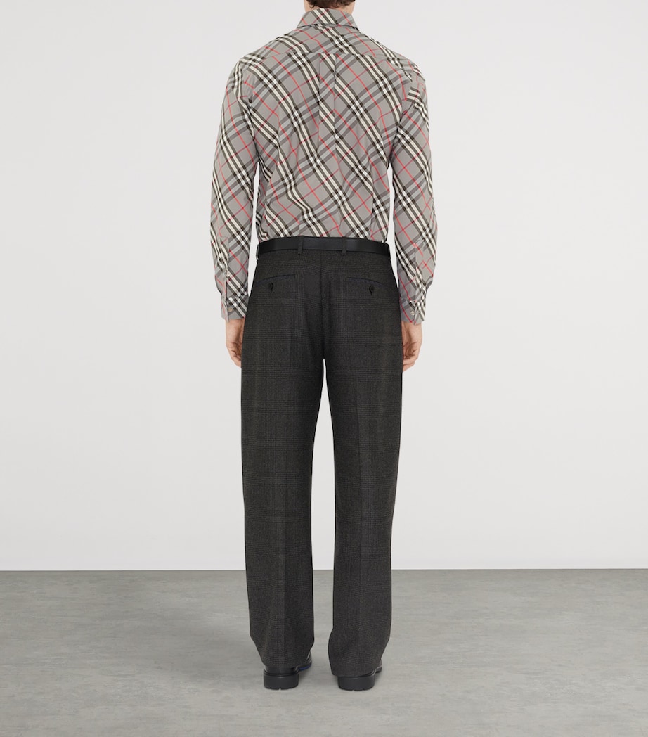 Cotton Check Shirt MAUVE GREY IP CHECK Image 4