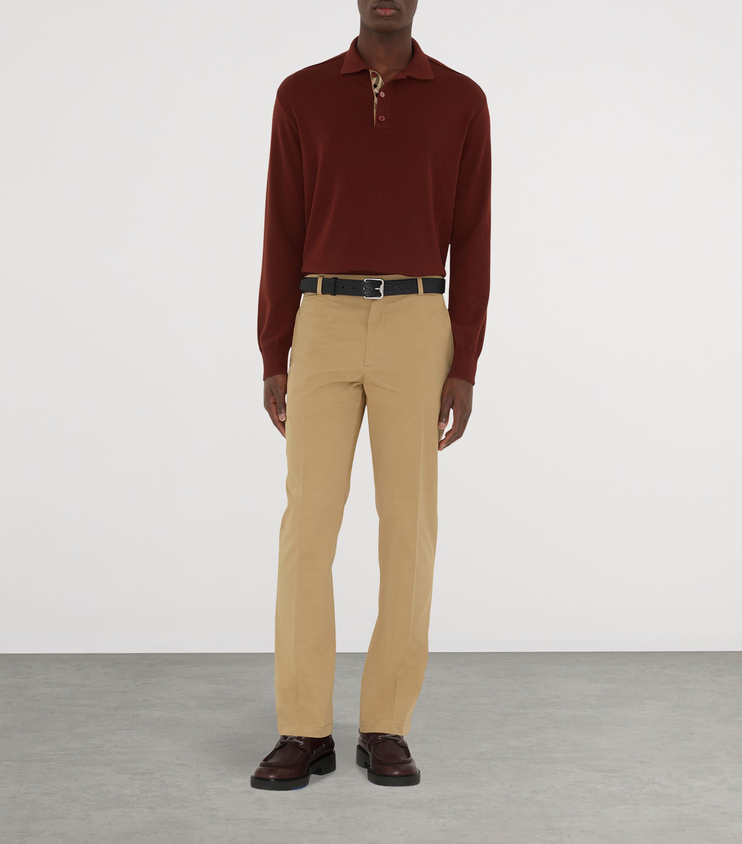 Cotton Tailored Trousers FLAX Image 3