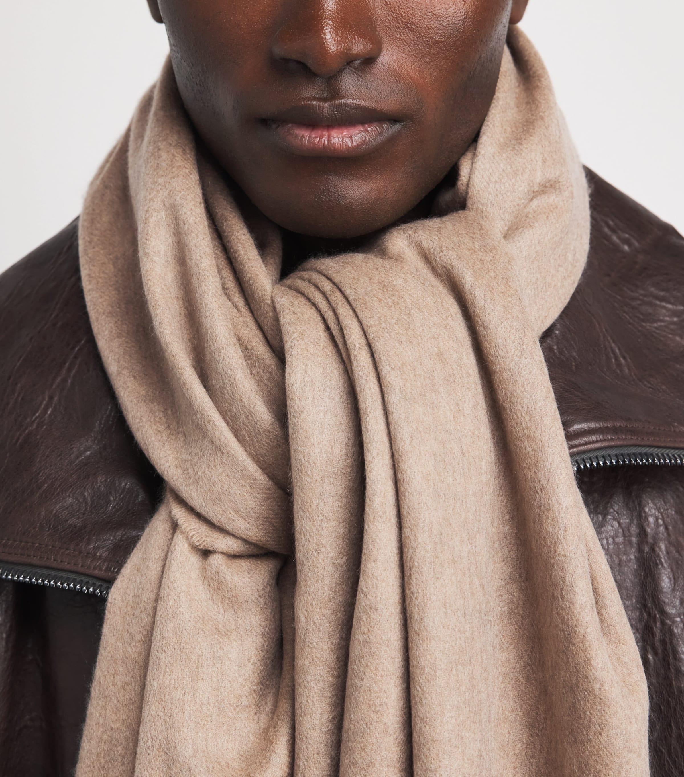Johnstons Of Elgin Cashmere Stole Otter Image 2