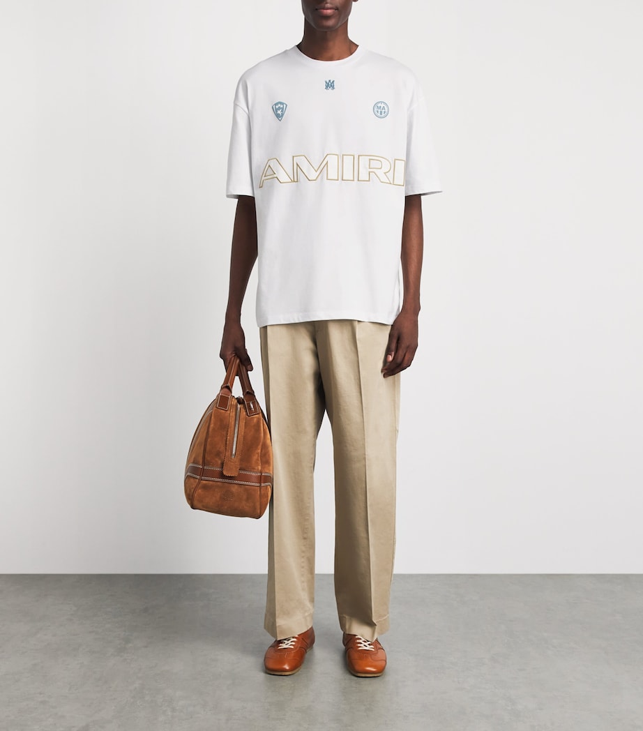 AMIRI Mens Cotton Sport 94 T-Shirt White Image 2