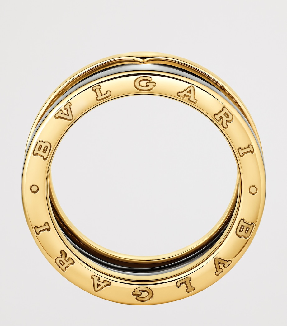 Bvlgari Yellow Gold and Stainless Steel B.zero1 Two-Band Ring Yellow Gold & Steel Image 8