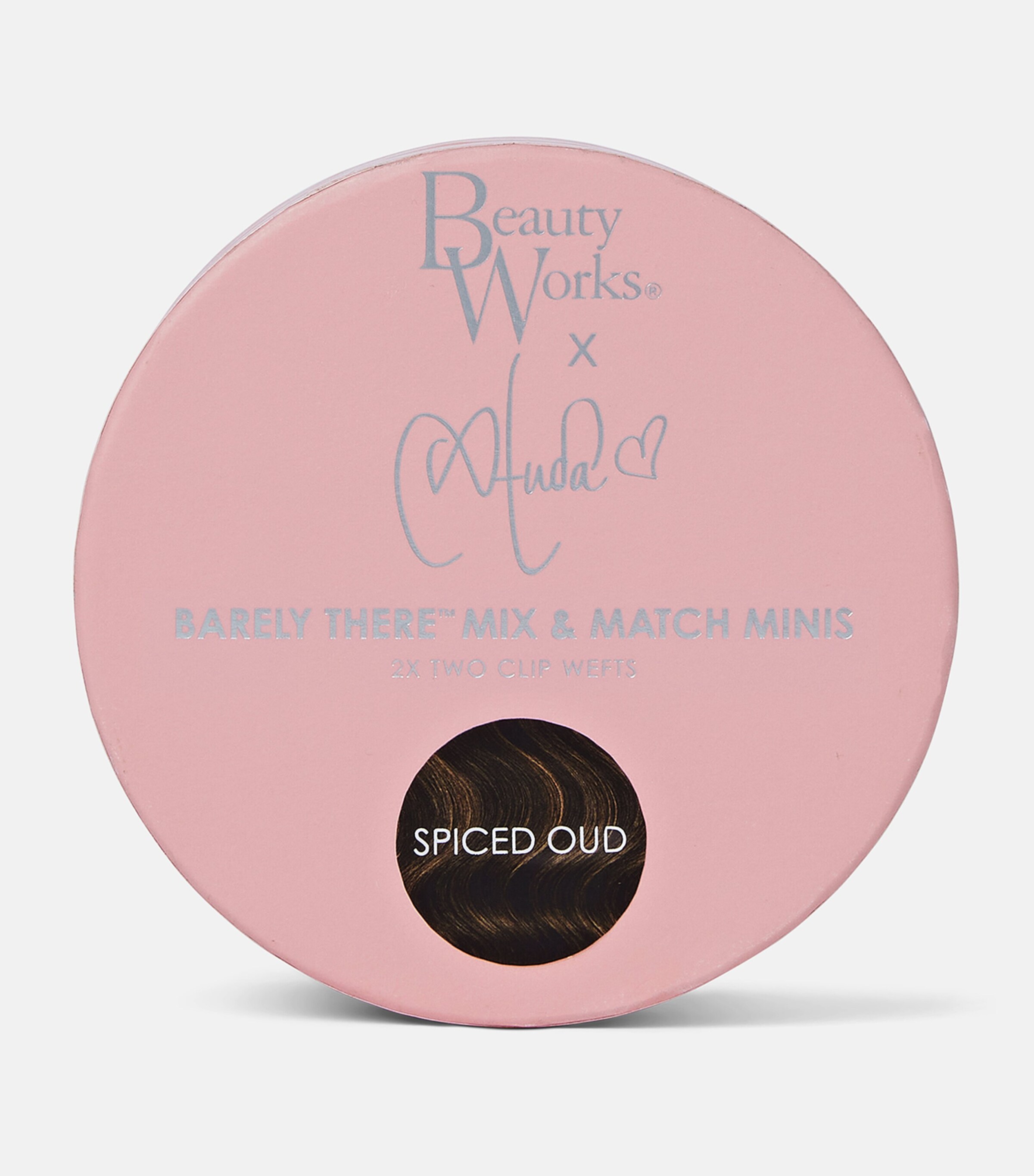 Beauty Works x Huda BARELY THERE Mix & Match Minis Clip-In Hair Extensions (18") ICED BLONDE Image 3