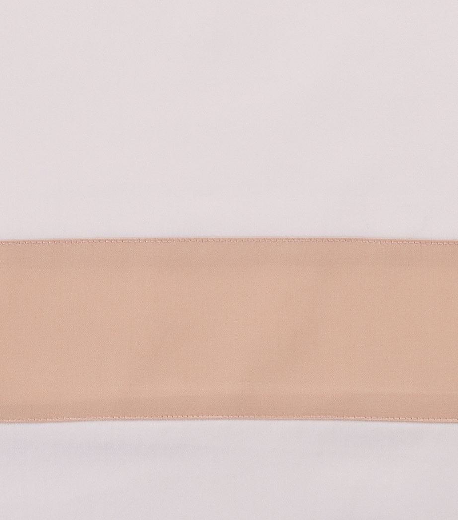 Frette Cotton Breeze Border King Duvet Cover (260cm x 240cm) Milk/misty Bl Image 4