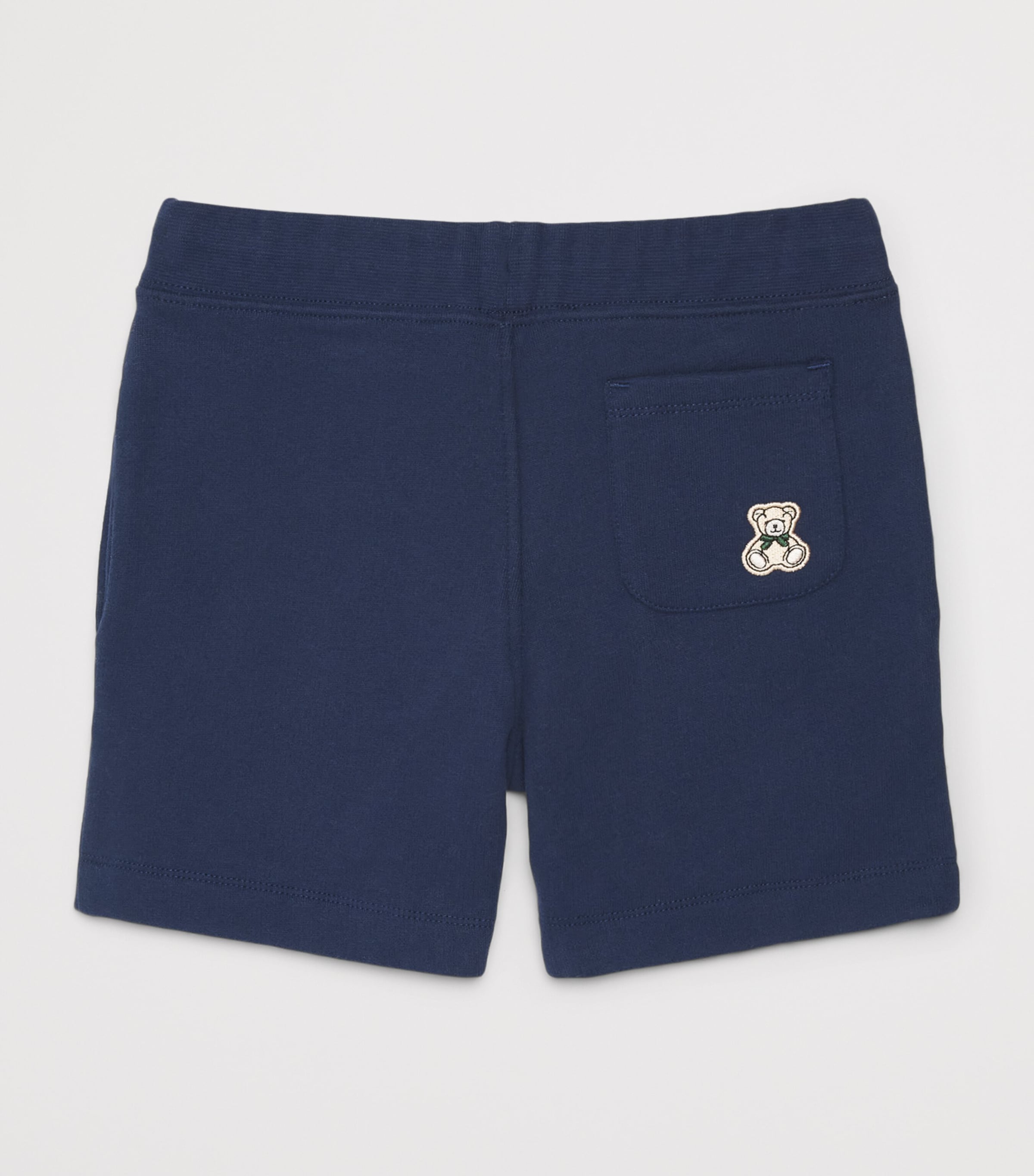 Harrods Cotton Jersey Shorts (2-8 Years) Navy Image 2