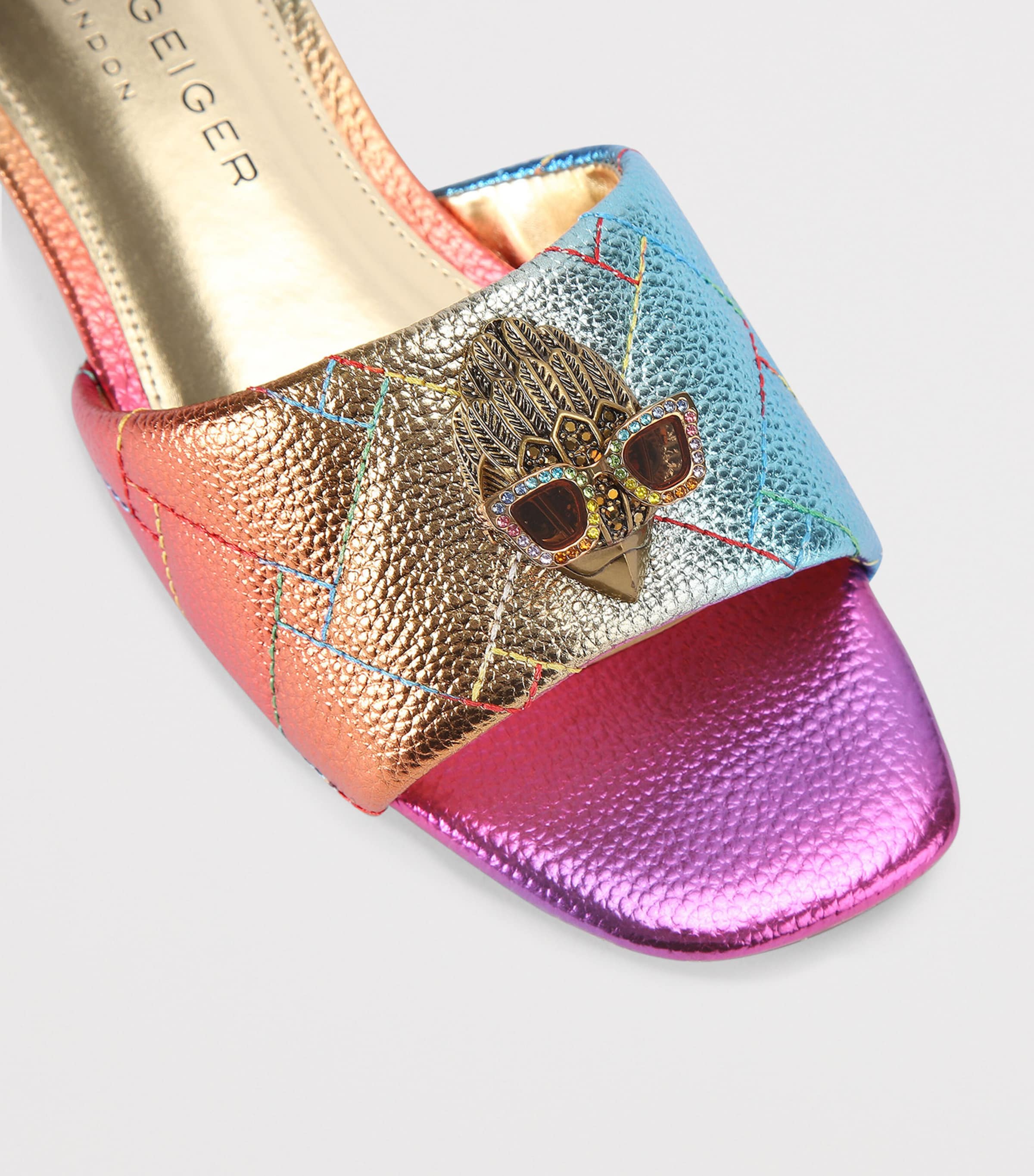 Kurt Geiger London Metallic Leather Kensington Sandals Other Image 2