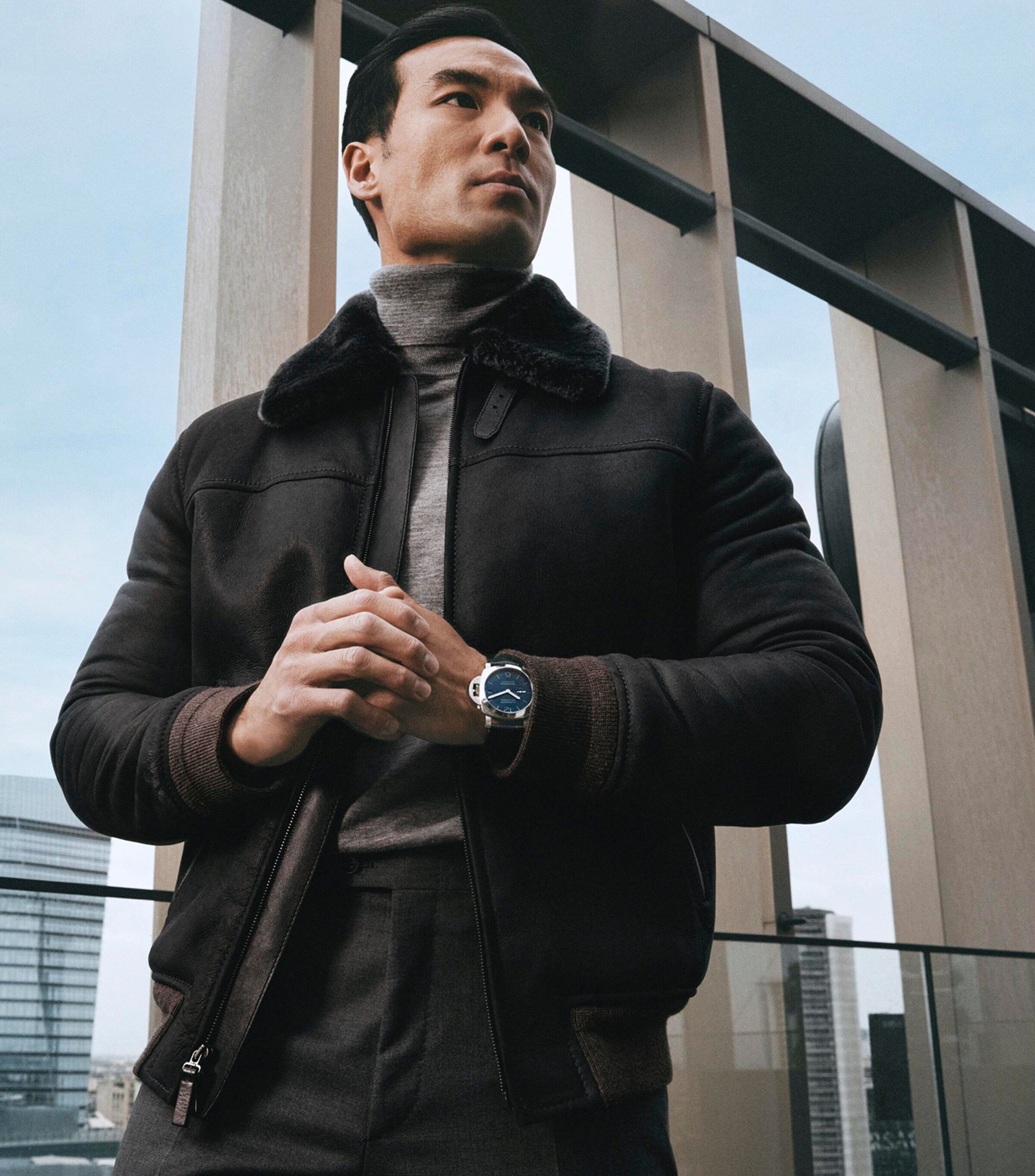 Stainless Steel Luminor Marina Watch 40mm BLUE Image 7