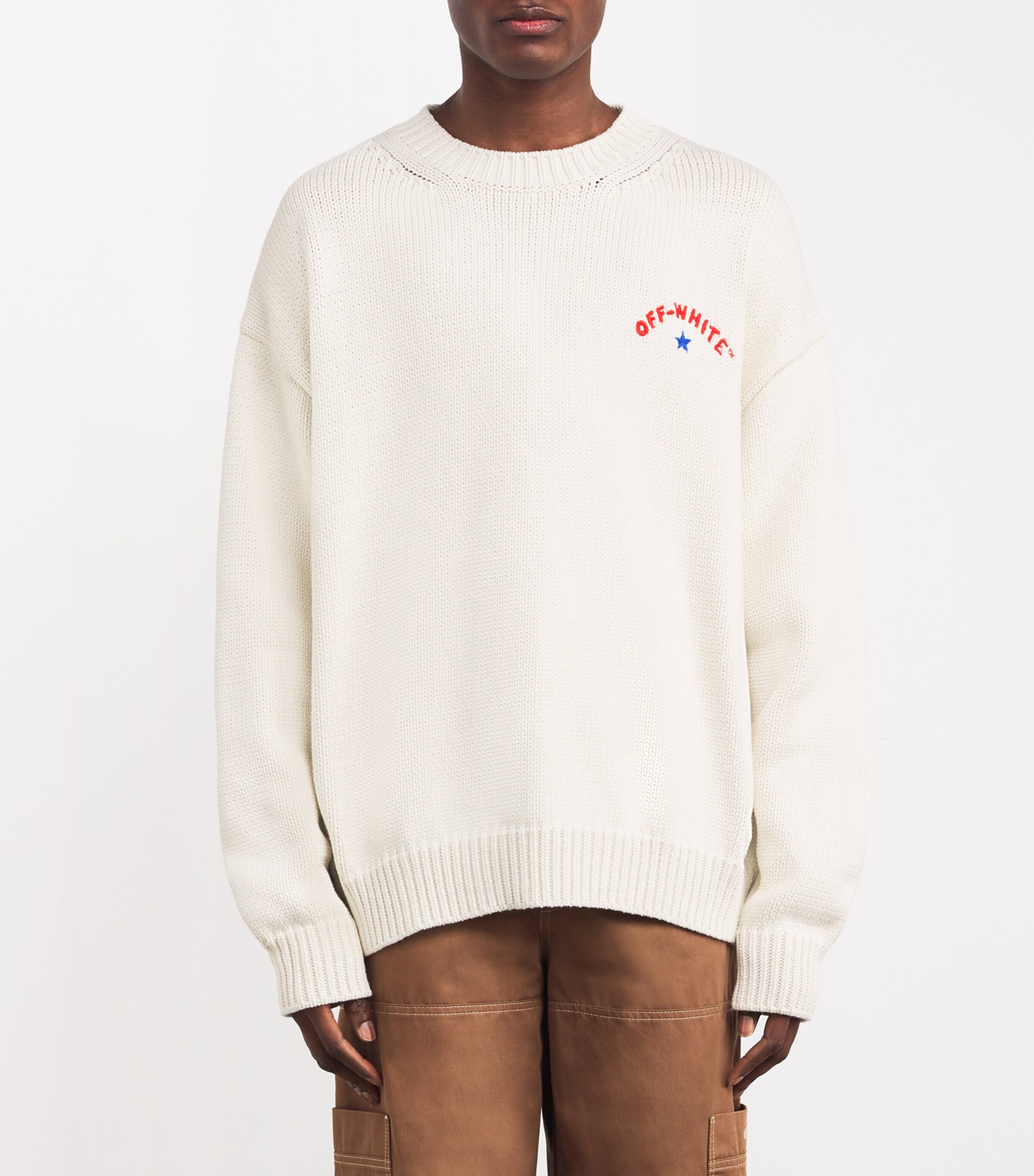 OFF-WHITE オフホワイト スウェットシャツ Star Arrow Off-White Star Arrows Logo Sweater | Harrods UK