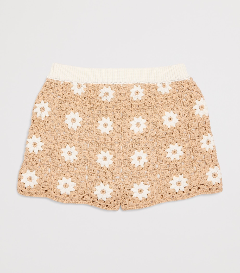Cotton Crochet Cascadian Shorts (2-12 Years) NATURAL/IVORY Image 2