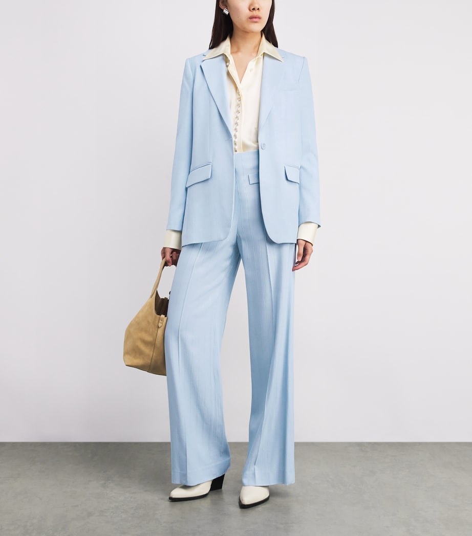 Wide-Leg Trousers SKY BLUE Image 2