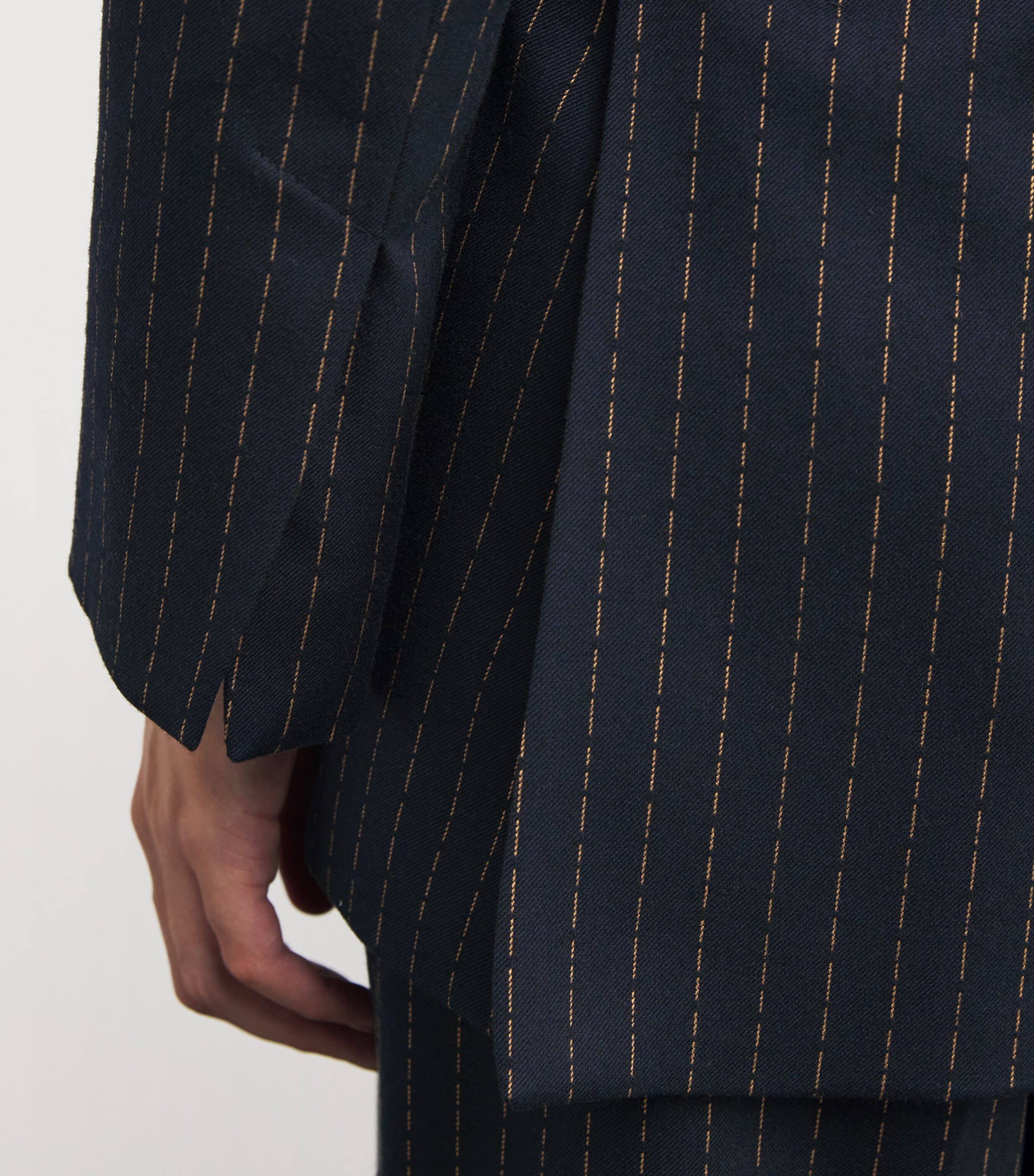 Stitch-Detail Blazer NAVY Image 6