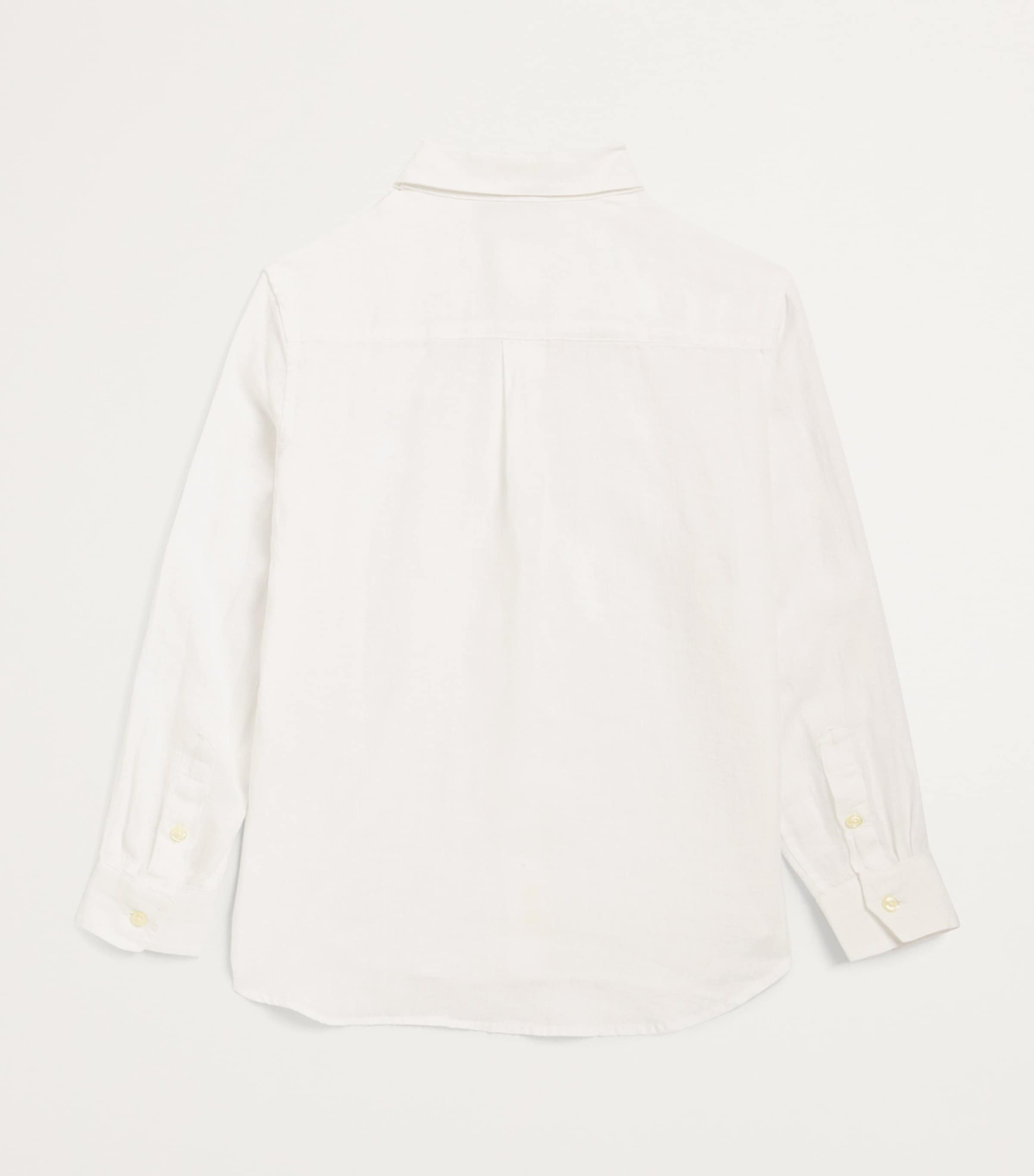 Linen Polo Pony Shirt (2-7 Years) WHITE Image 2