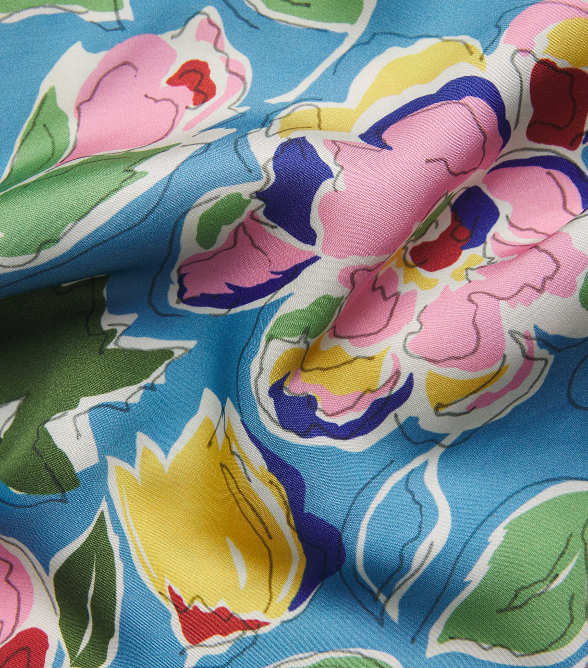 Rixo Womens Floral Marni Midi Dress Jeannie Bloom Sky Image 6