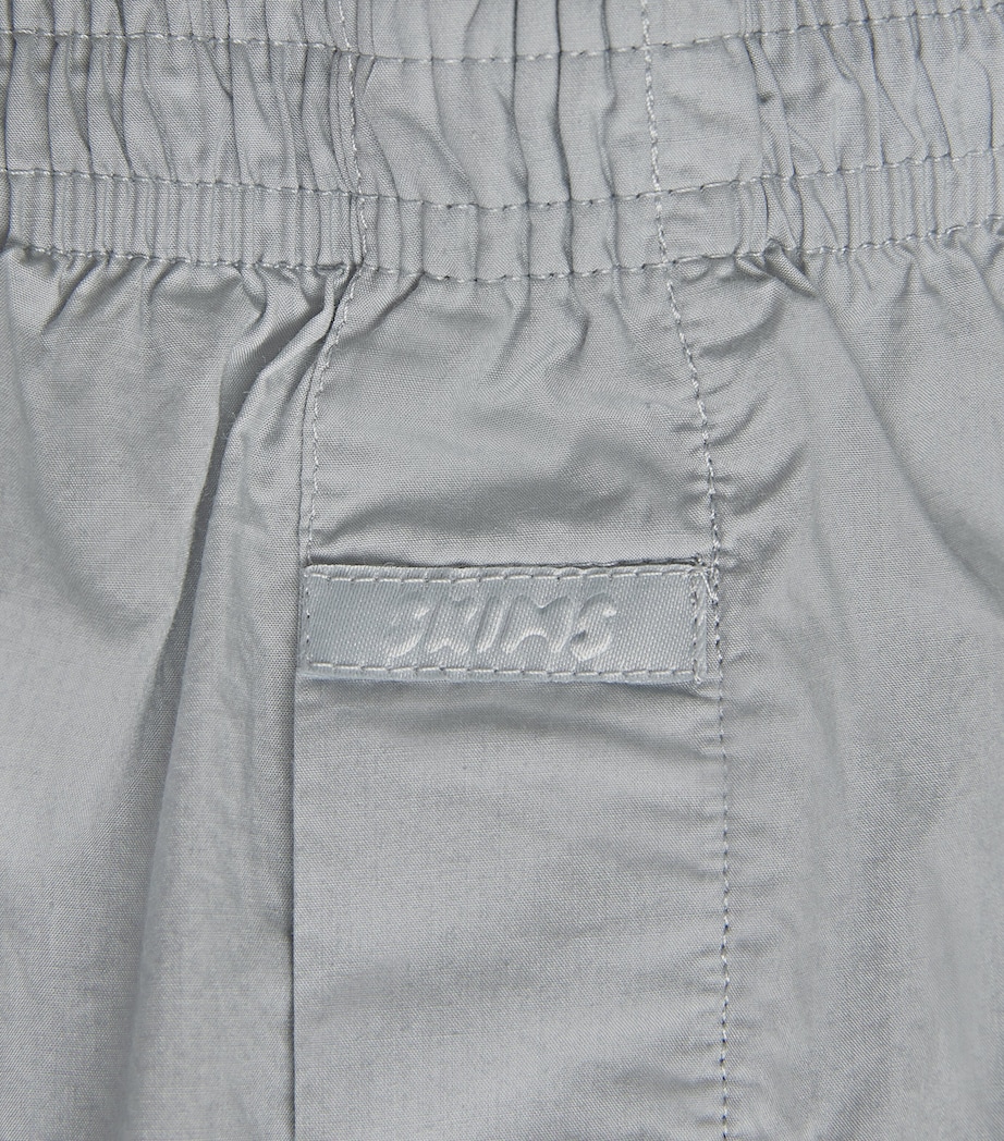 Cotton Poplin Boxer Shorts MERCURY Image 4