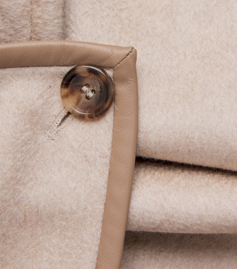 Cashmere Collar Cape BEIGE Image 5