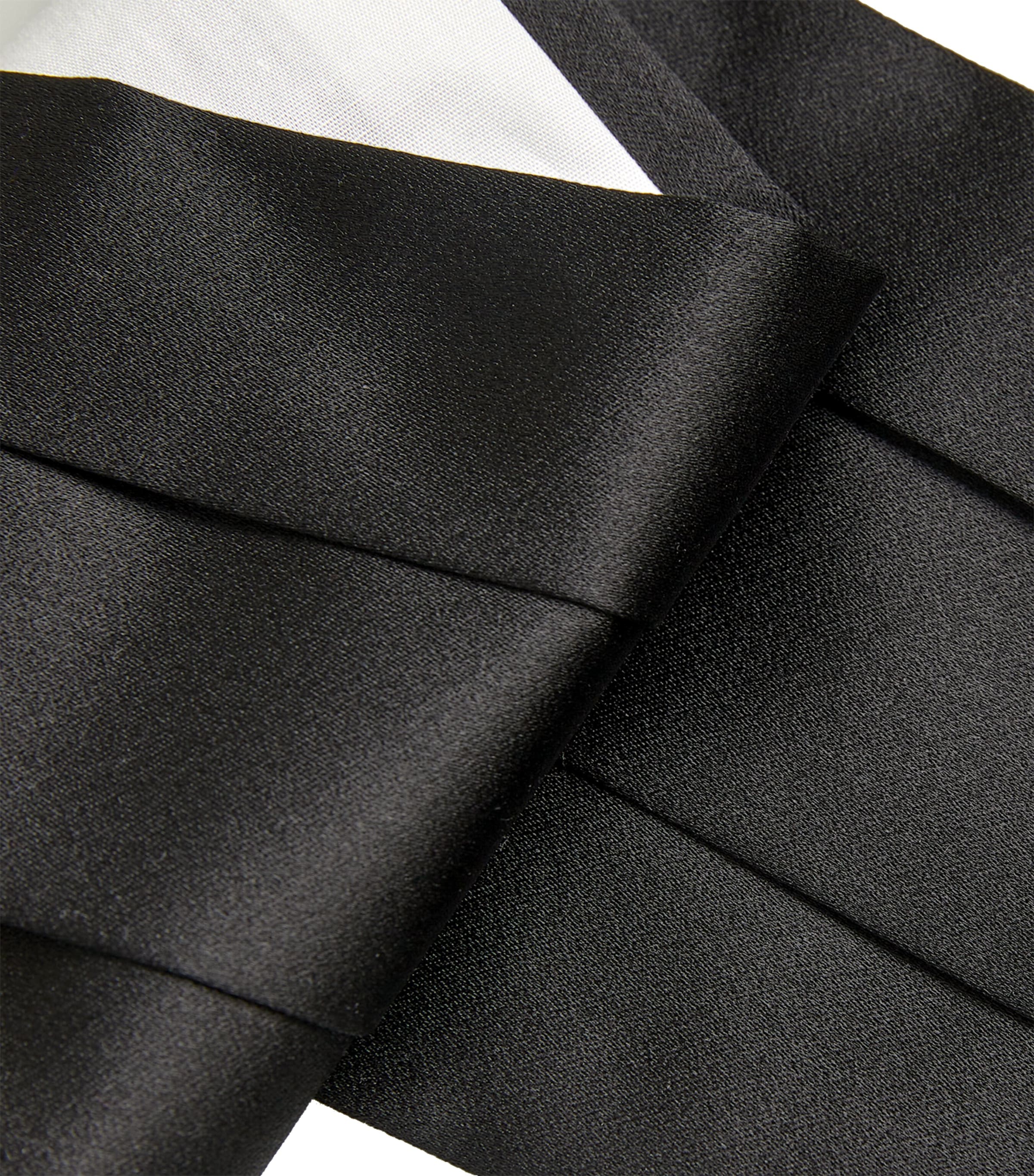 Silk Cummerbund 01 BLACK Image 4