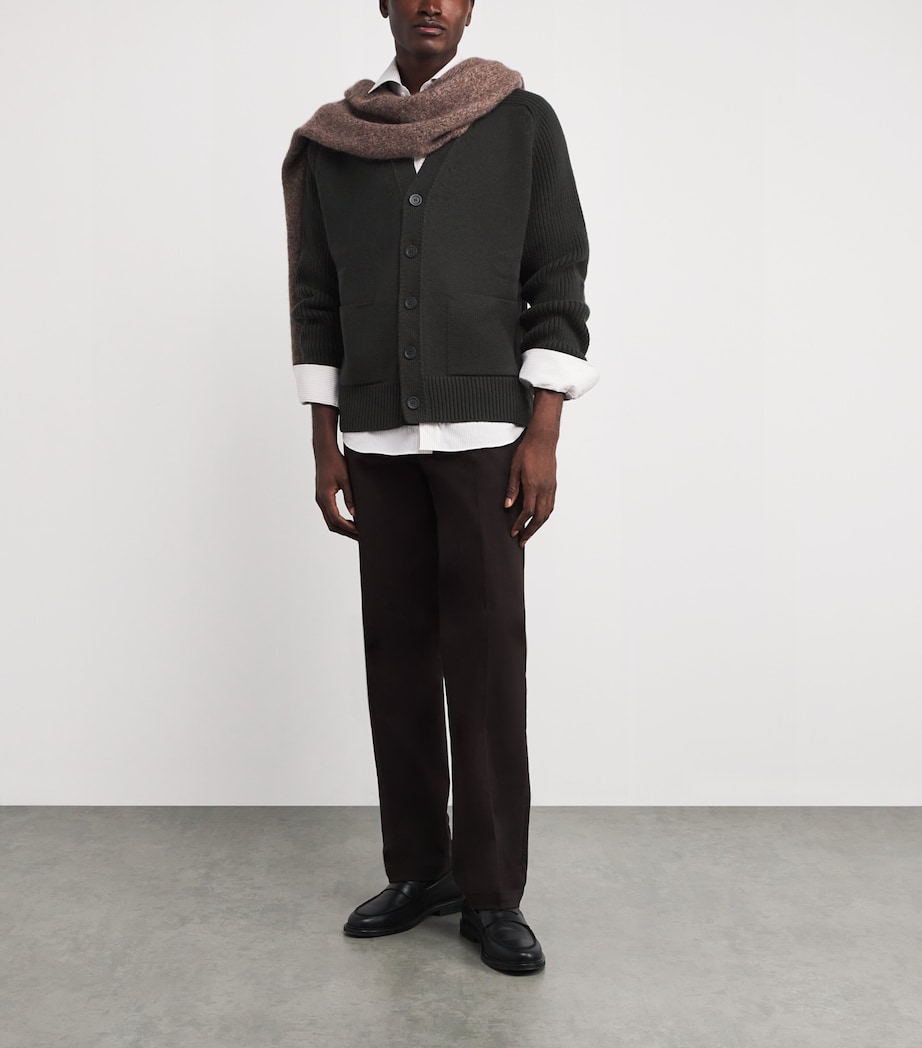 Cashmere Ribbed Cardigan SC7330 IRON Image 2