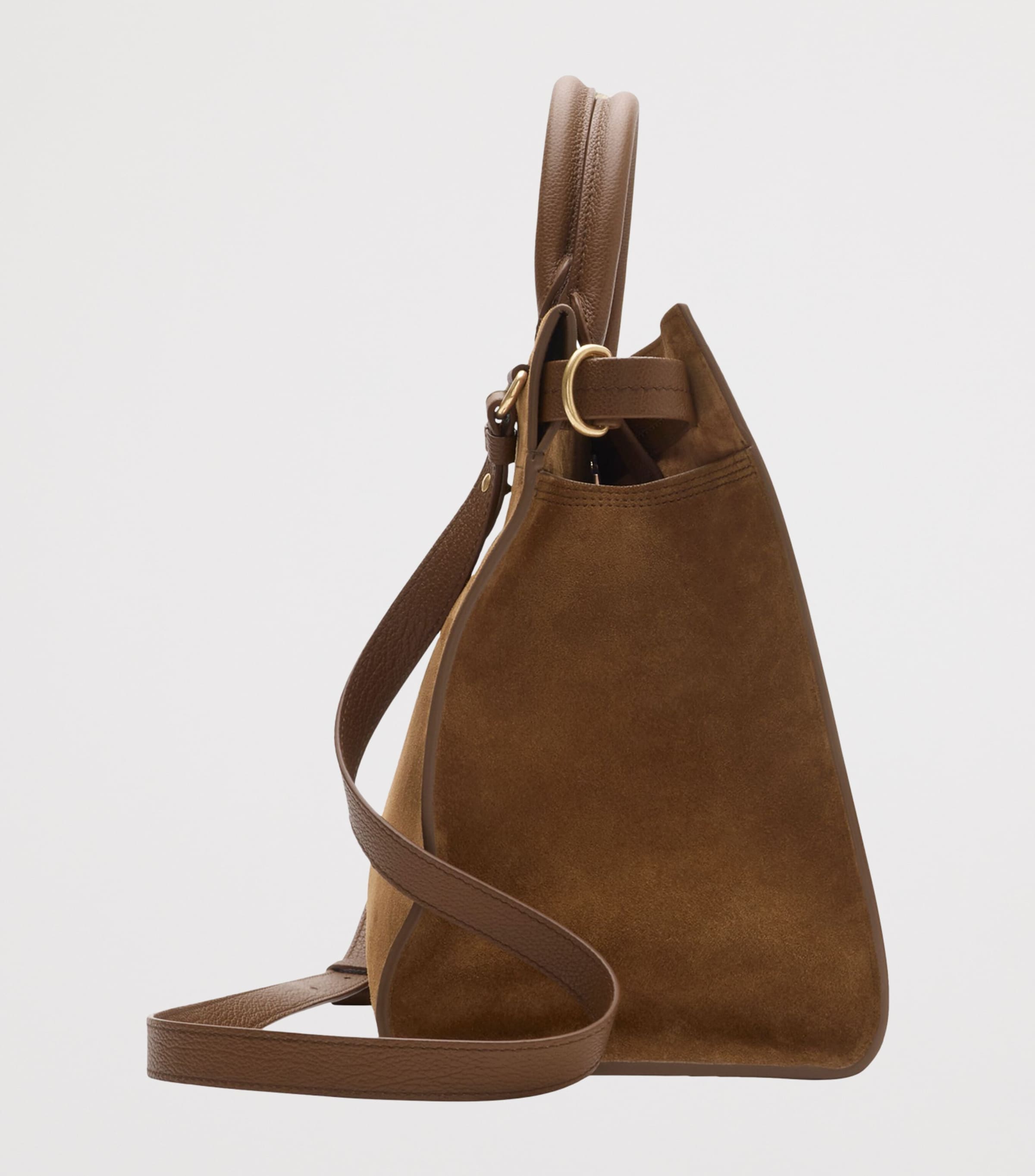 Medium Suede Cotswolds Tote Bag HAZEL Image 3