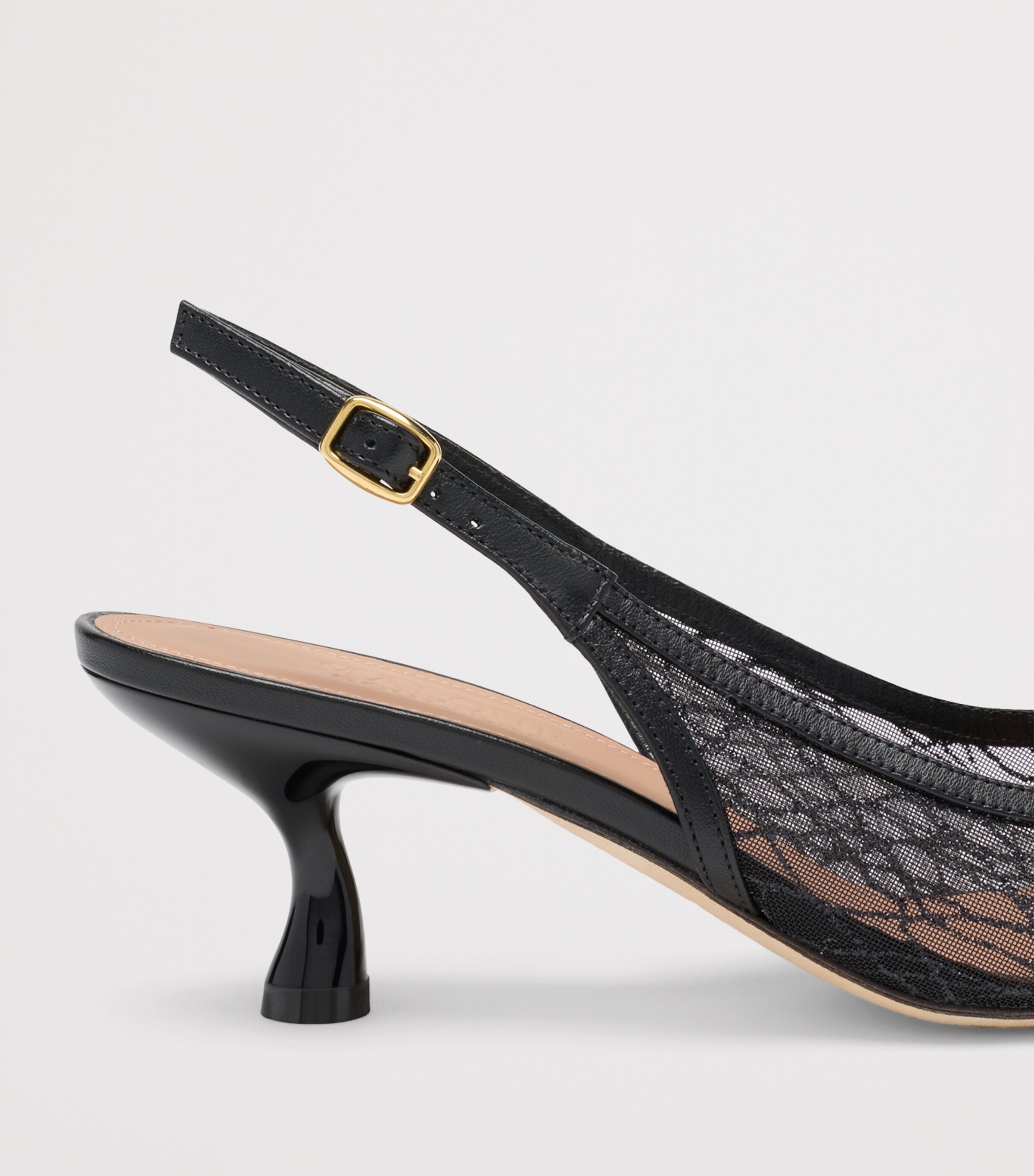 Glittered Jama Slingback Heels 45 GLITTER MESH Image 5