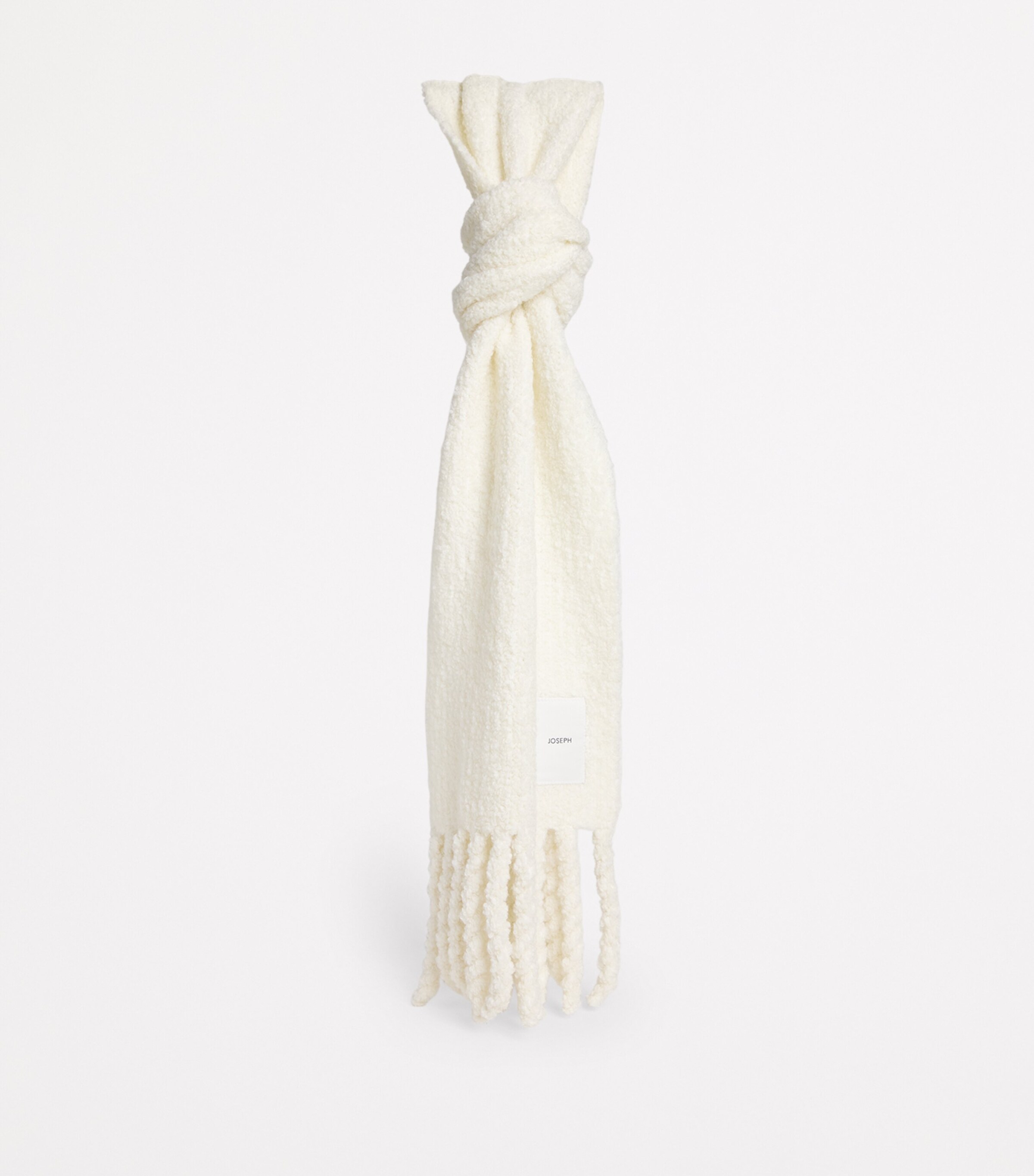 Bouclé Knit Scarf IVORY Image 3