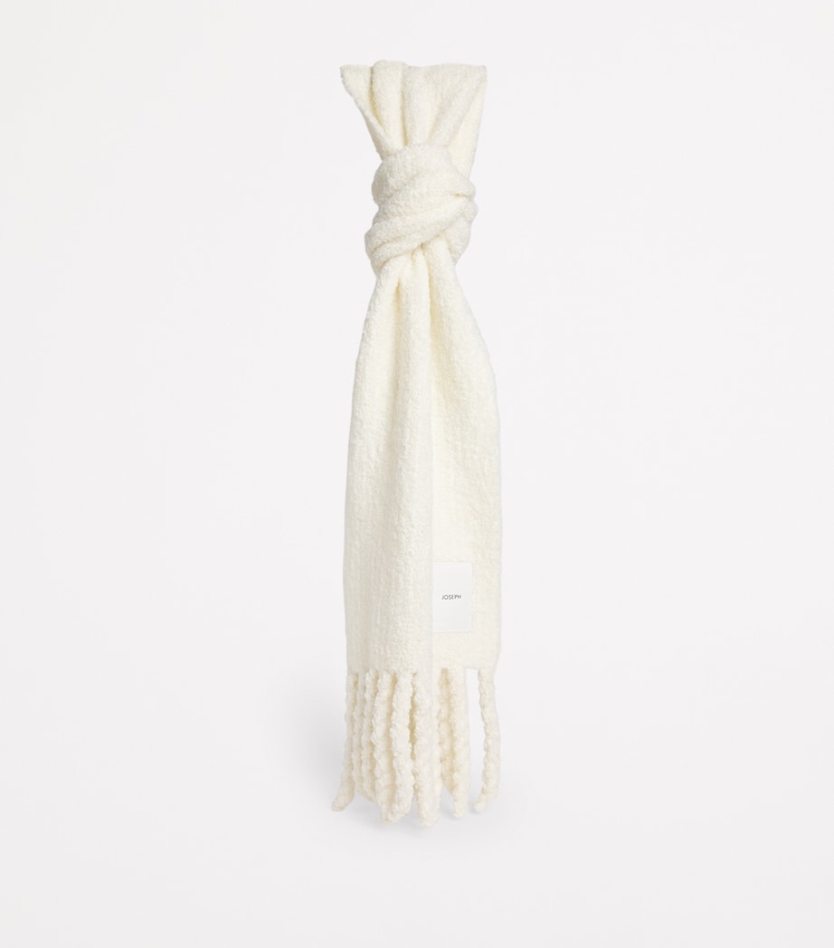 Bouclé Knit Scarf IVORY Image 3