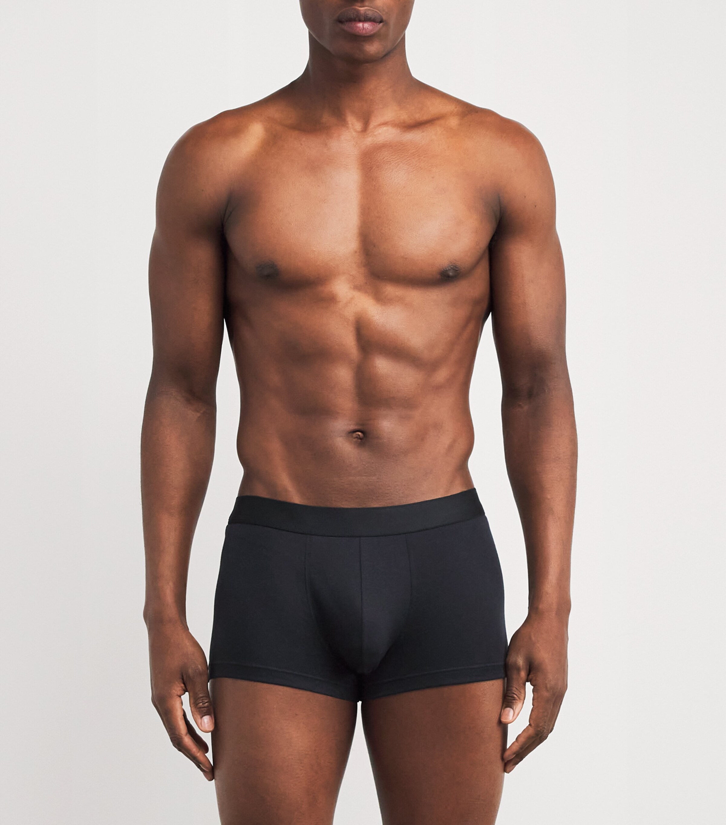 Sea Island Cotton Trunks BLACK Image 2
